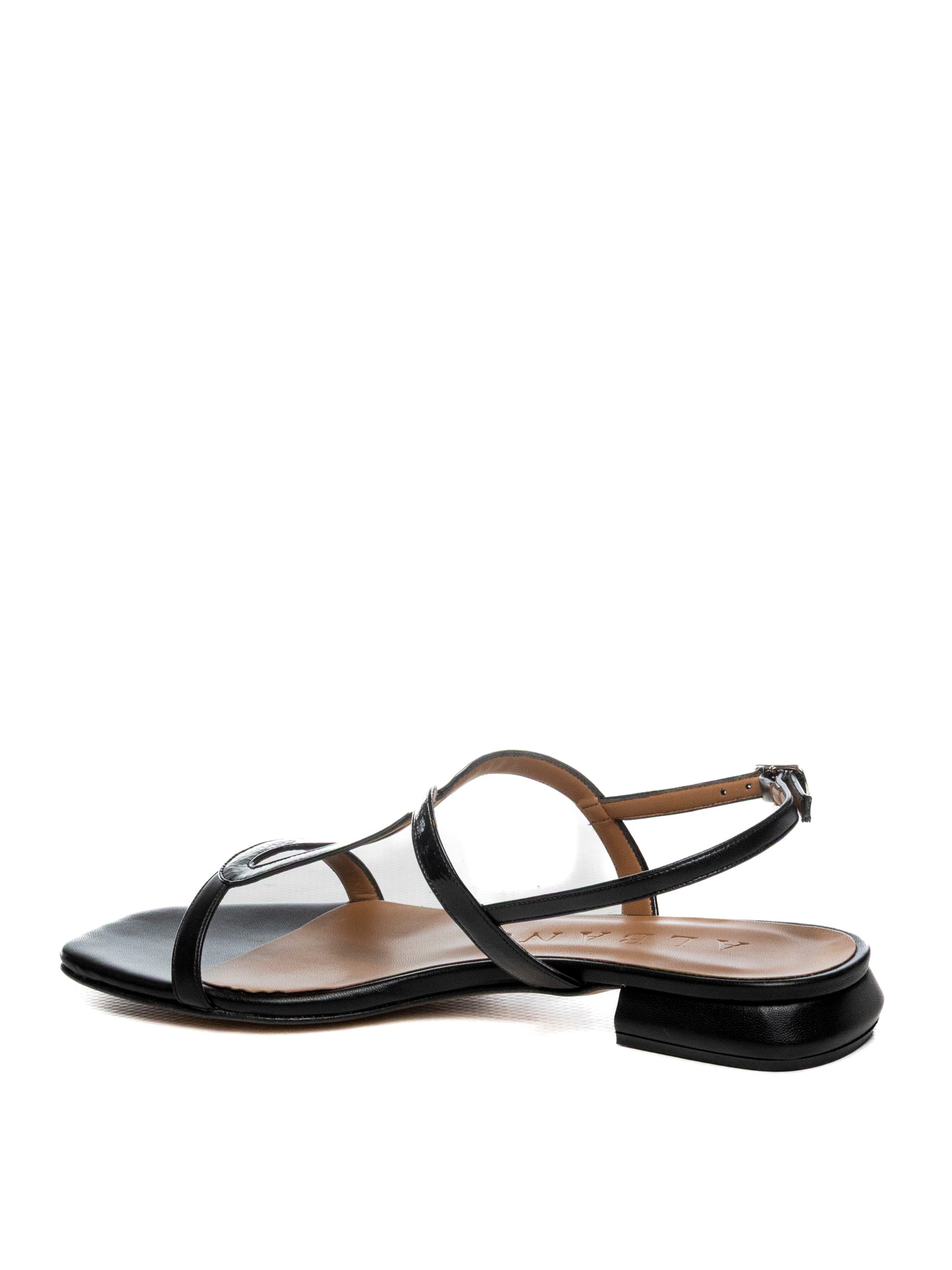ALBANO Sandalo pelle nero 431 SOFT/NAP-NERO