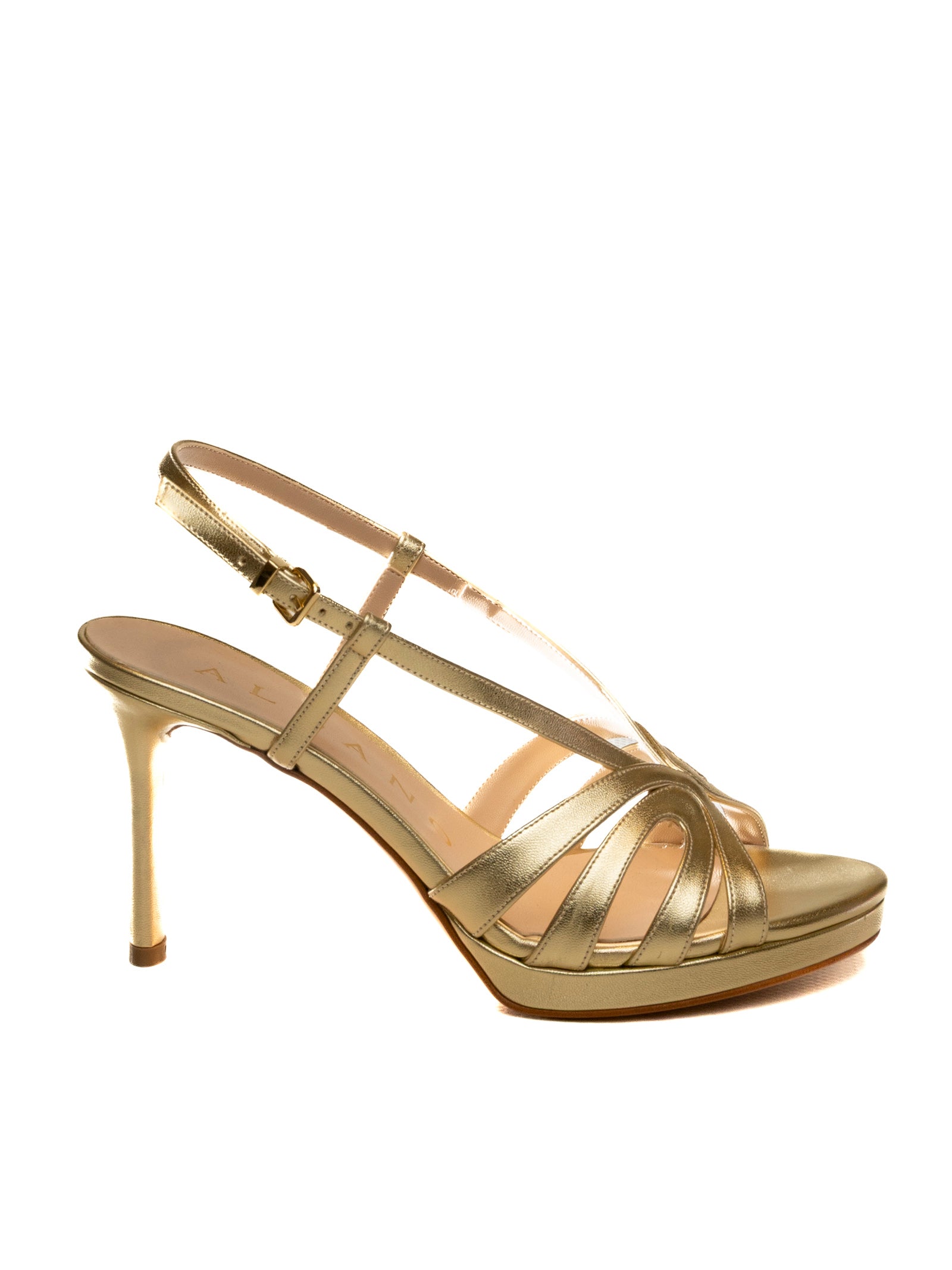 ALBANO sandalo pelle platino 5507 SOFT-PLATINO