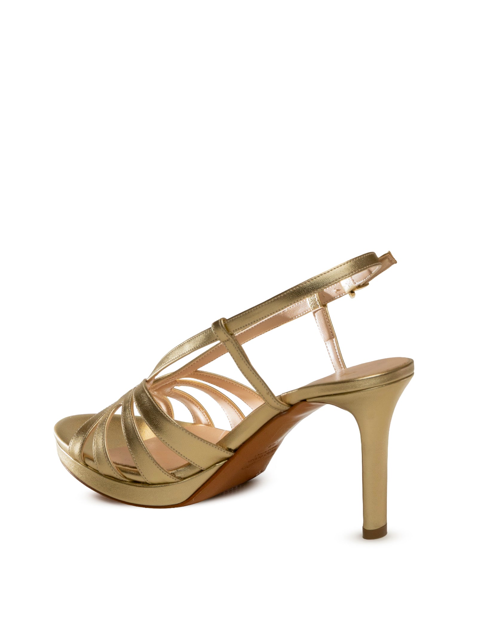 ALBANO sandalo pelle platino 5507 SOFT-PLATINO