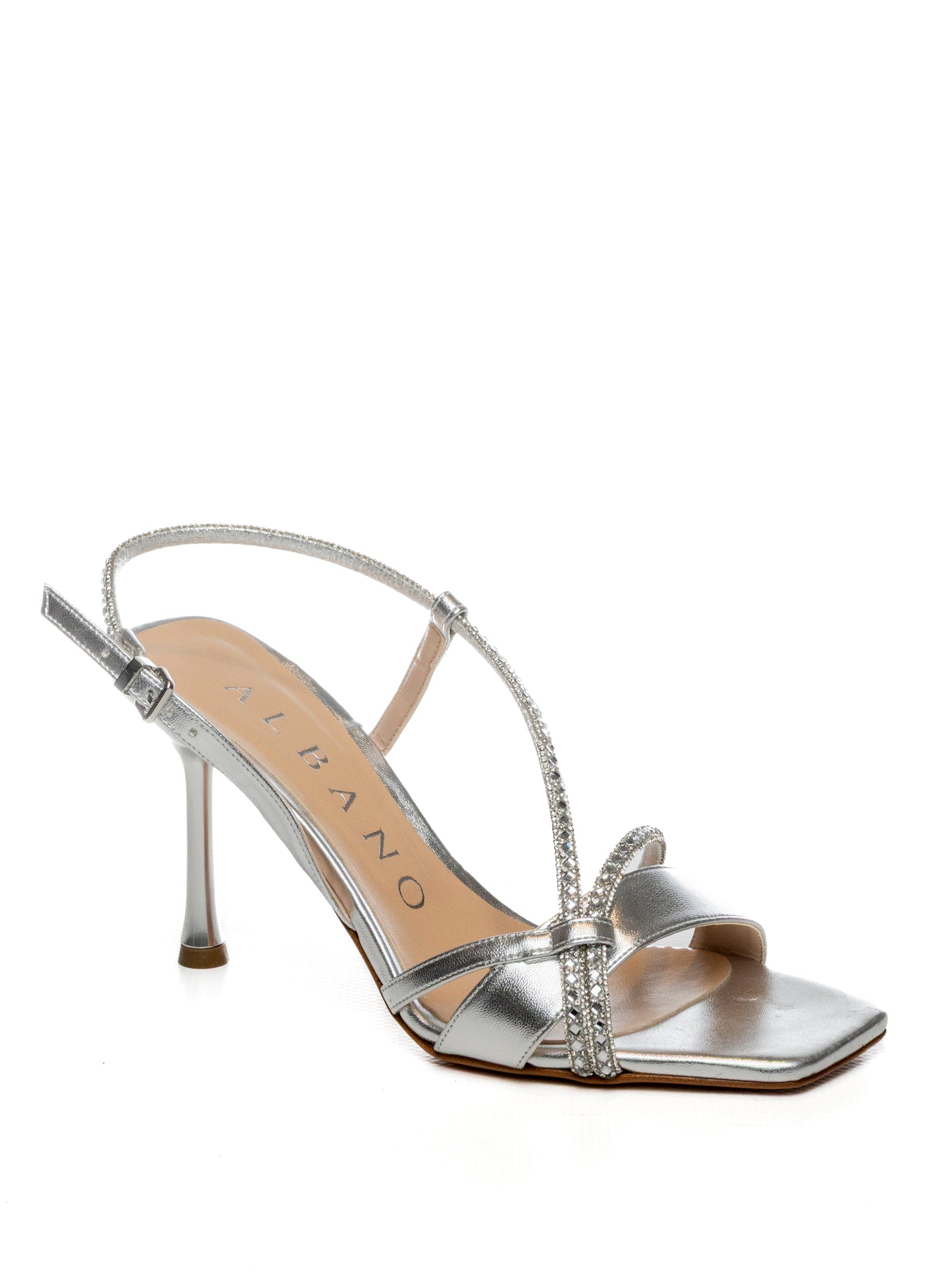 ALBANO Sandalo pelle argento 5522 SOFT-ARG