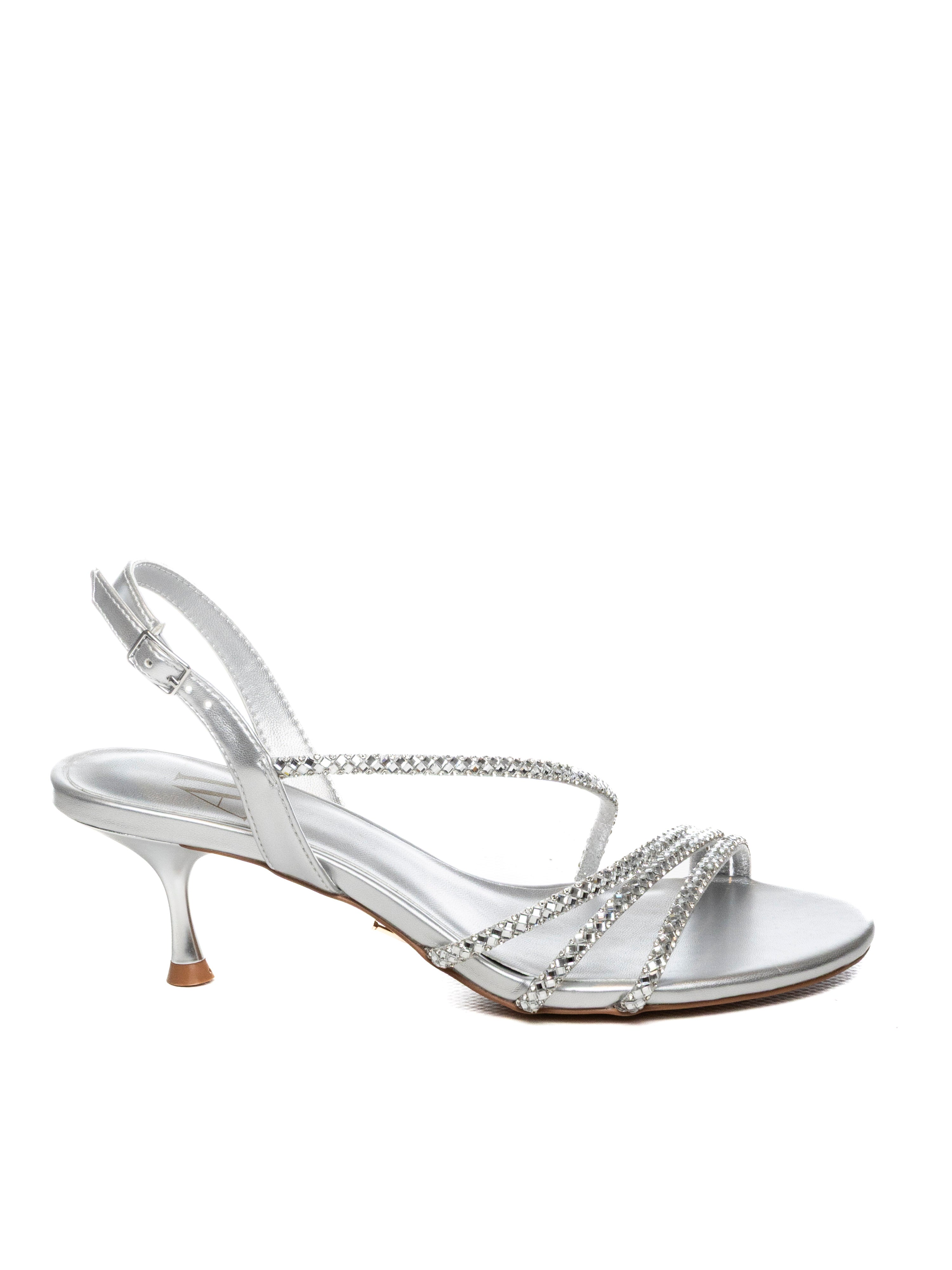 ALBANO VANITY Sandalo strass argento 7036 STRASS-ARGENTO