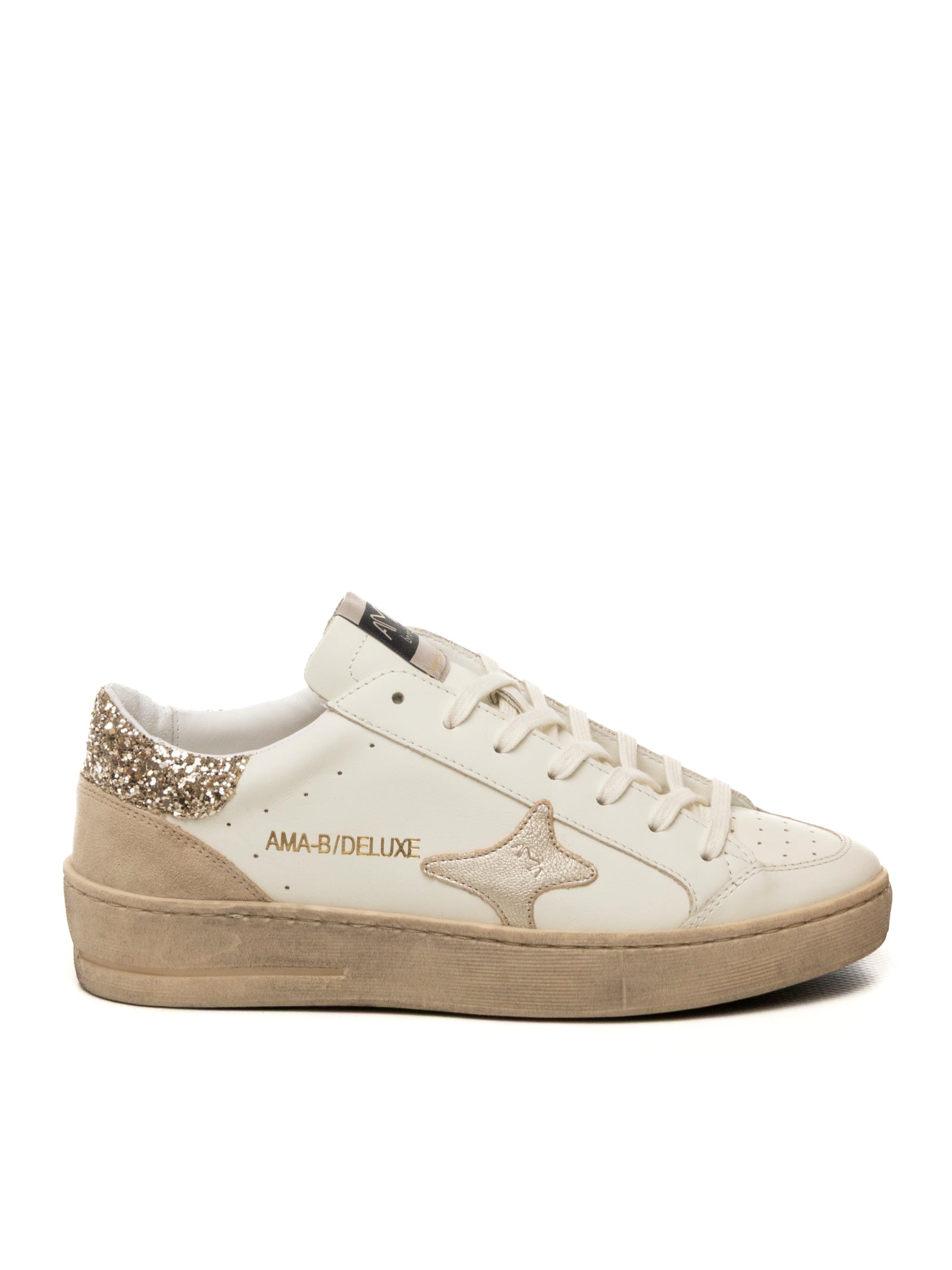 AMA BRAND DELUXE Sneaker slam bianco/oro SLAM D 4527-BIA/ORO