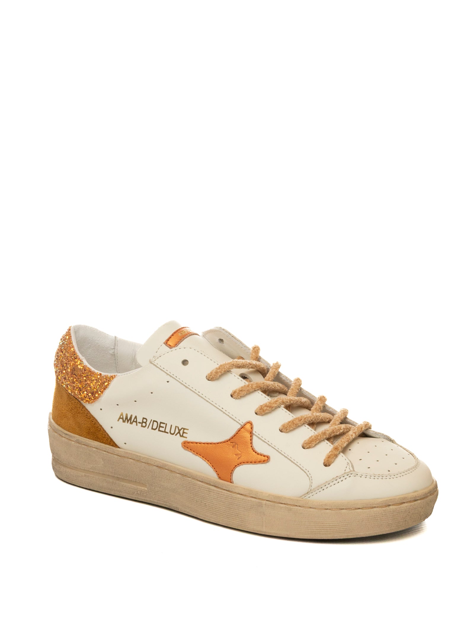 AMA BRAND DELUXE sneaker slam bianco/arancio SLAM D 4531-BIA/ARAN