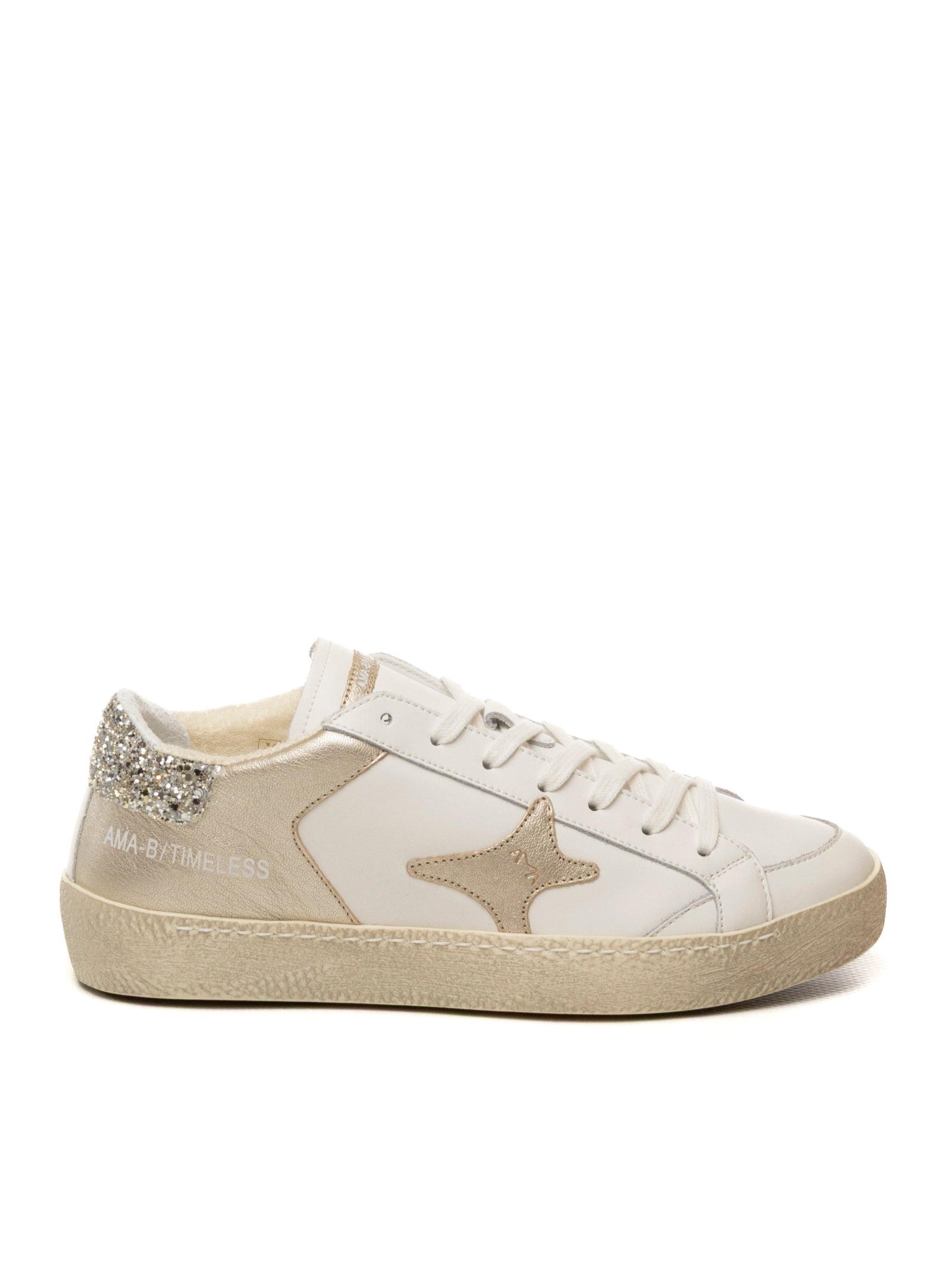 AMA BRAND DELUXE Sneaker time bianco/argento TIME 4606-BIA/ARG