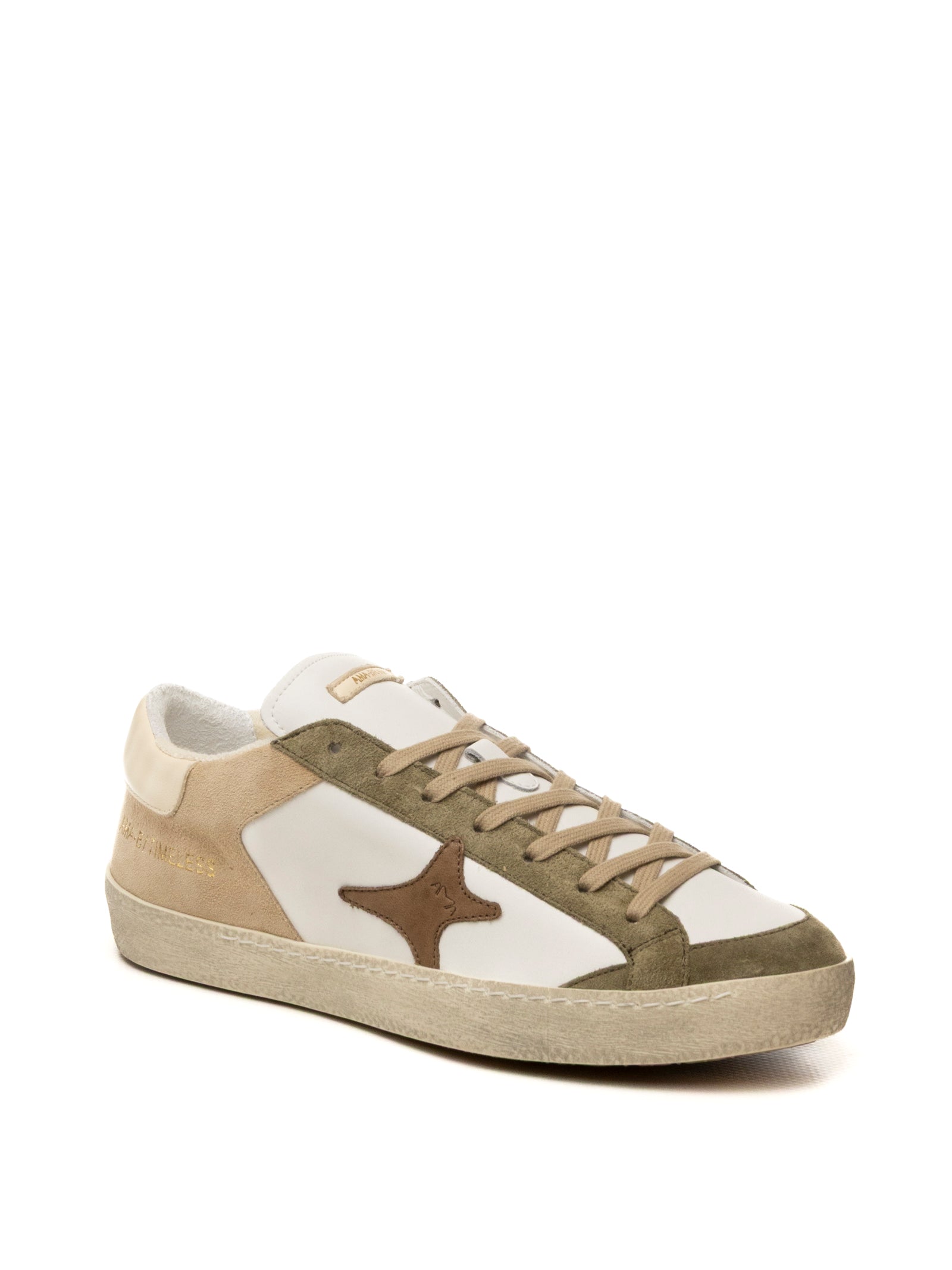 AMA BRAND DELUXE Sneaker time bianco/verde TIME U 4613-BIA/VERDE