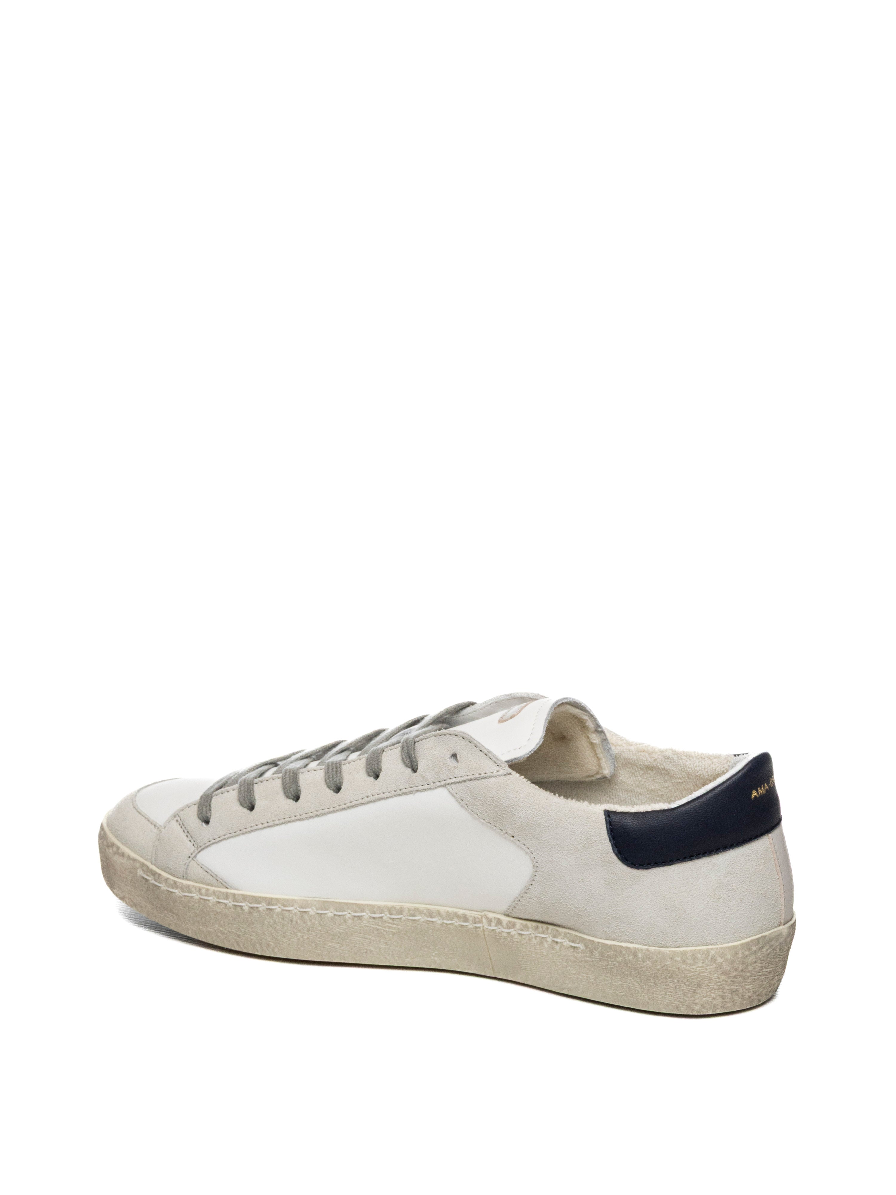 AMA BRAND DELUXE Sneaker time bianco/blu TIME U 4614-BIA/BLU