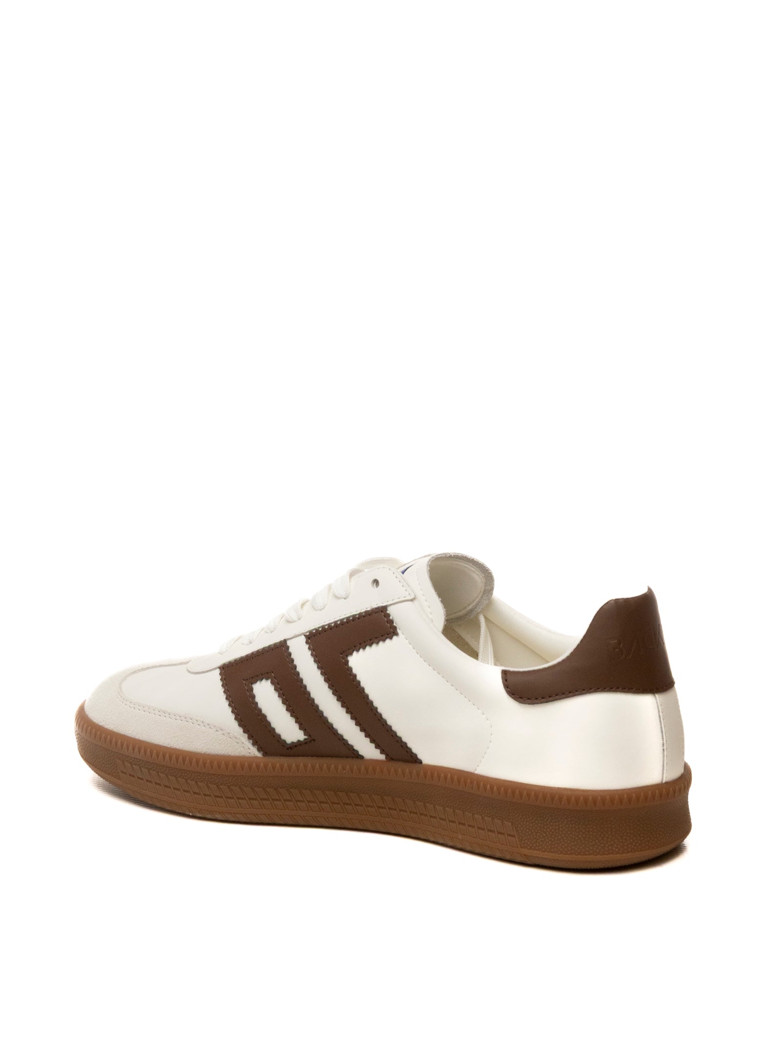 BACK 70 Sneaker double bianco/cuoio DOUBLE V26-04 CUOIO