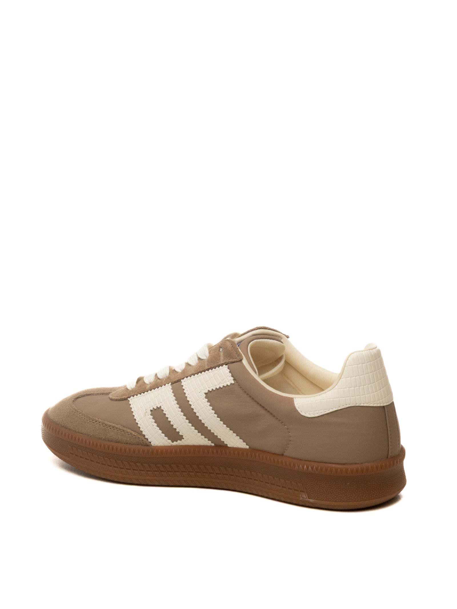 BACK 70 Sneaker double nylon taupe DOUBLE V26-103 NYLON TAUPE