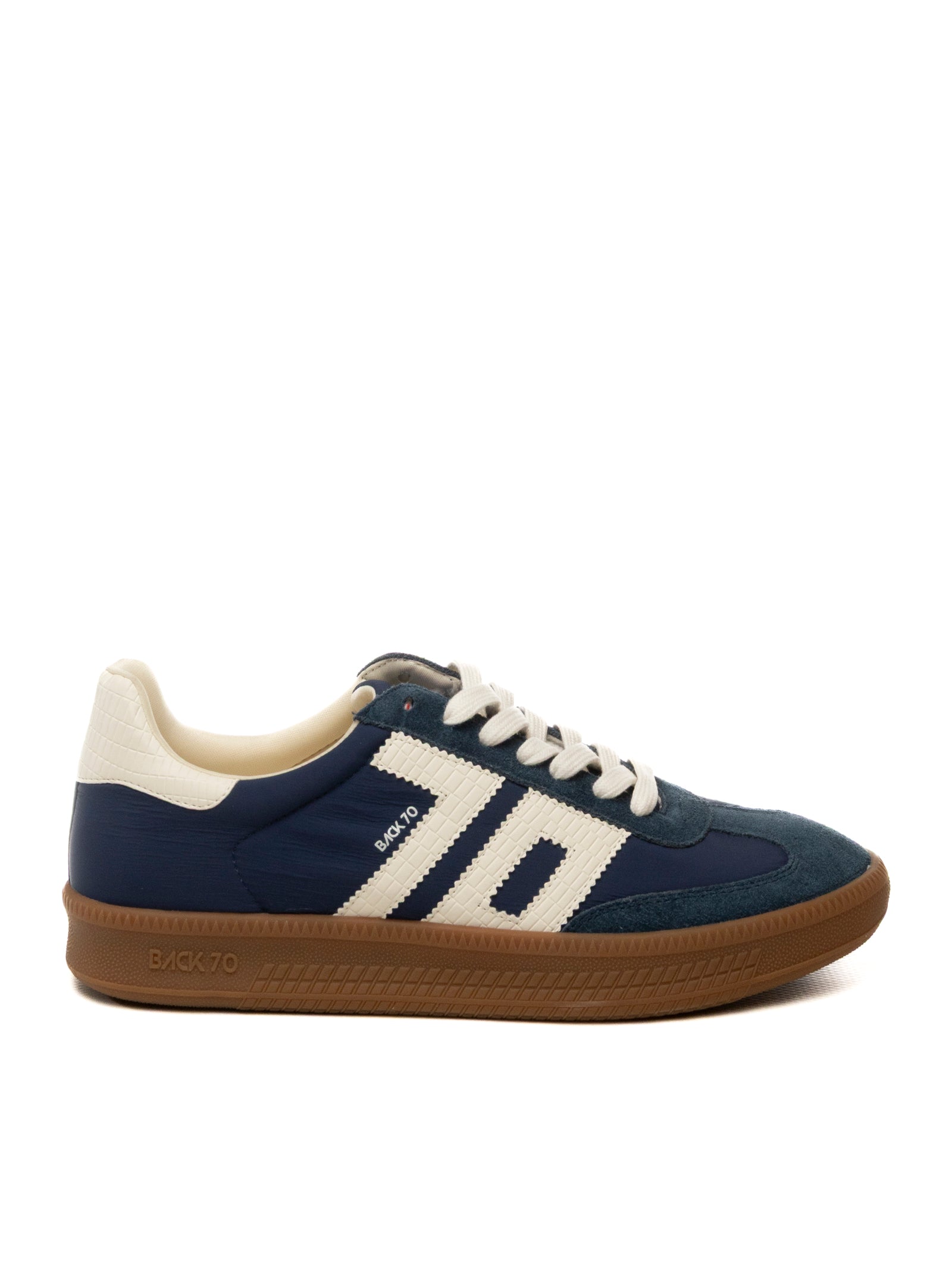 BACK 70 Sneaker double nylon navy DOUBLE V26-106 NYLON NAVY