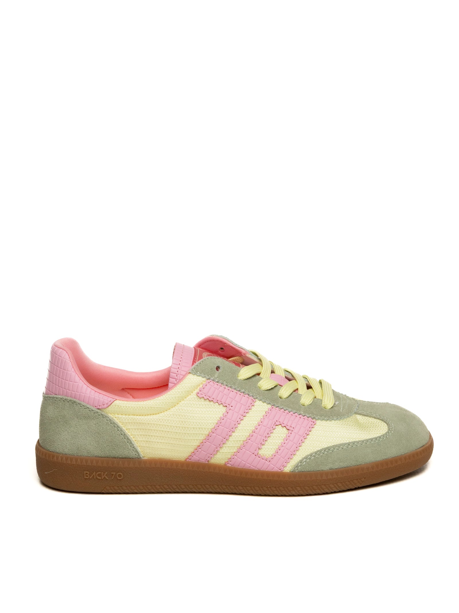 BACK 70 Sneaker ghost verde/rosa GHOST C26-501 SUEDE PINK GREEN