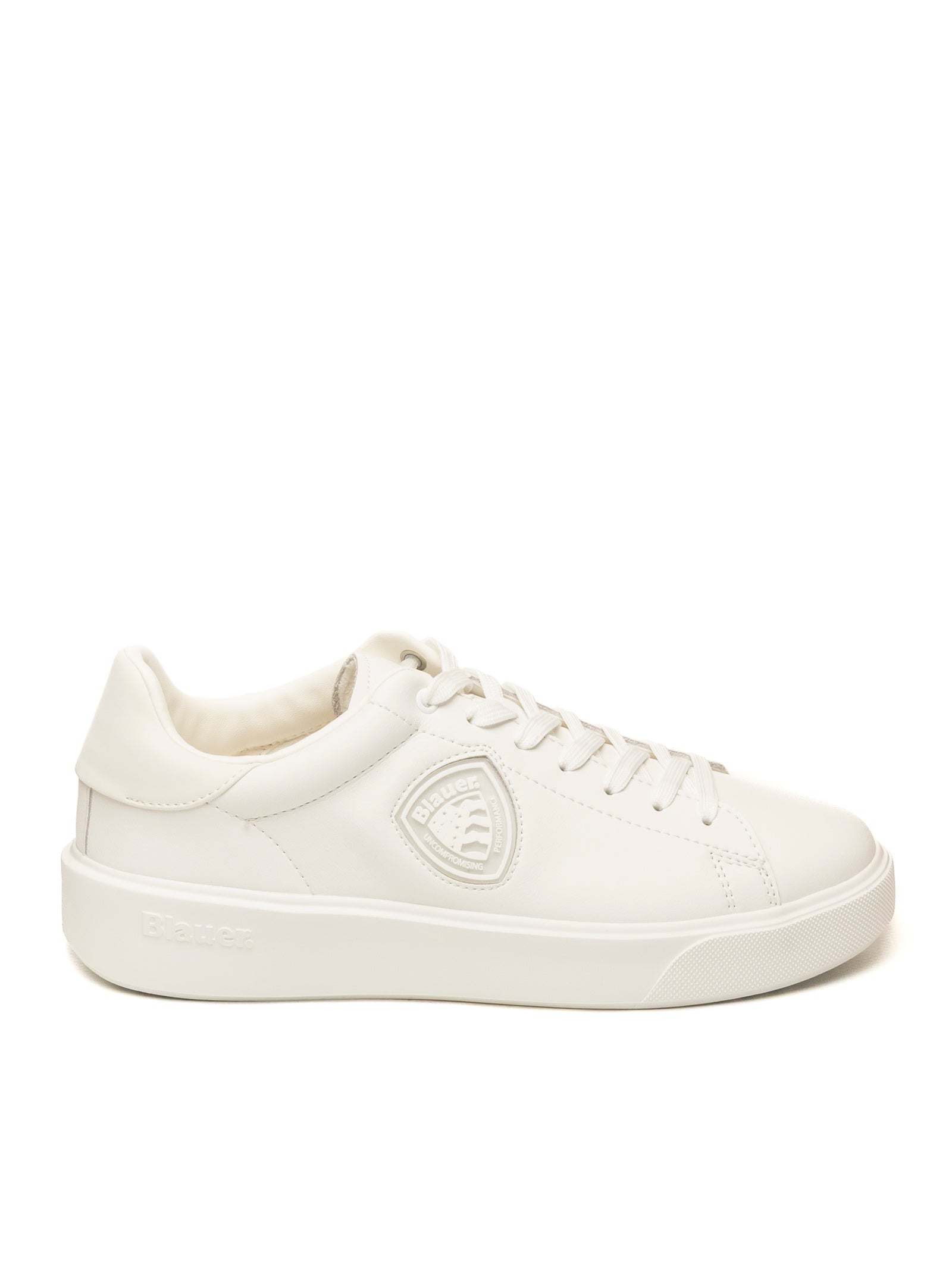 BLAUER Sneaker buck bianco BUCK07 PELLE -WHITE