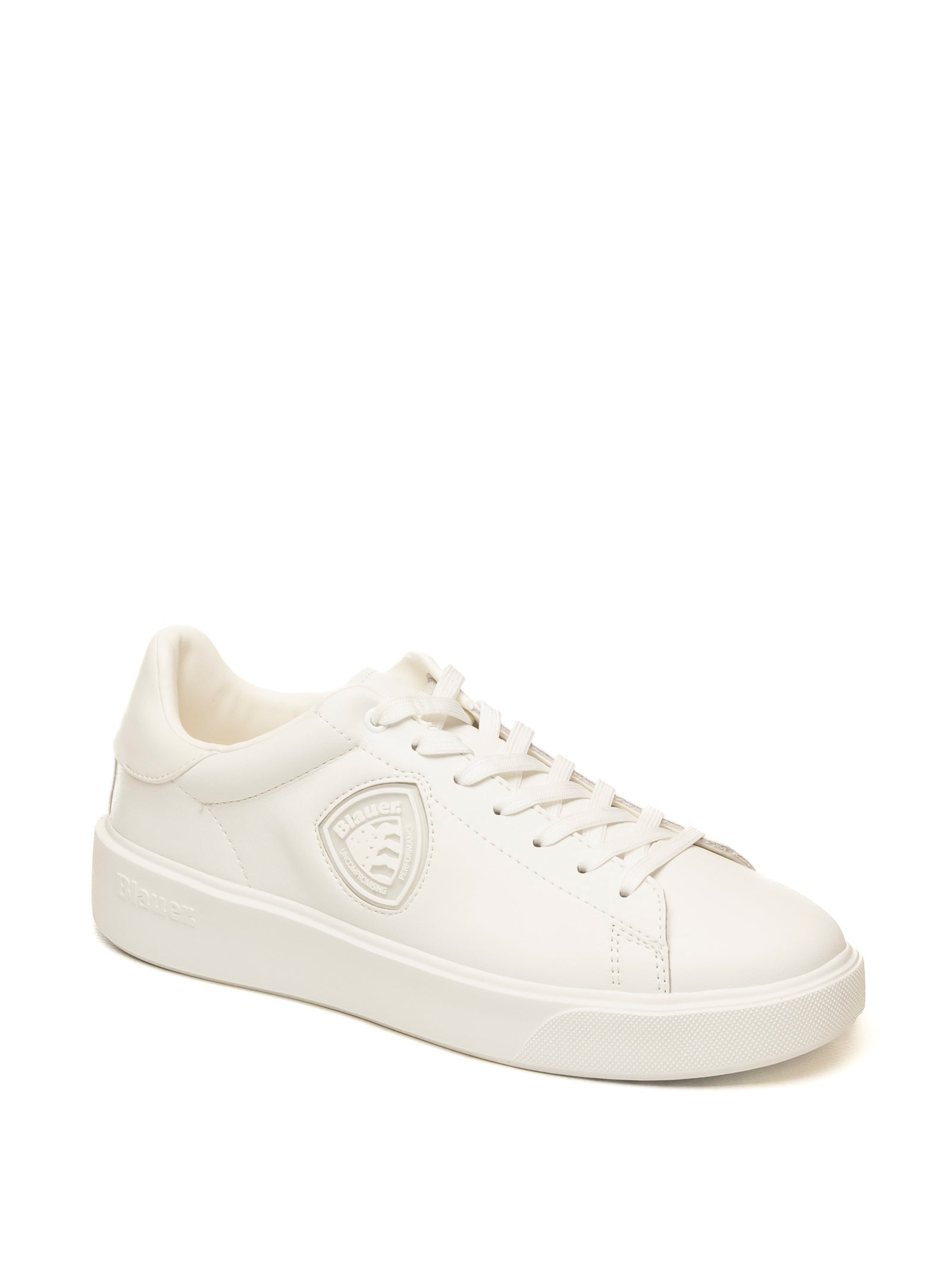 BLAUER Sneaker buck bianco BUCK07 PELLE -WHITE