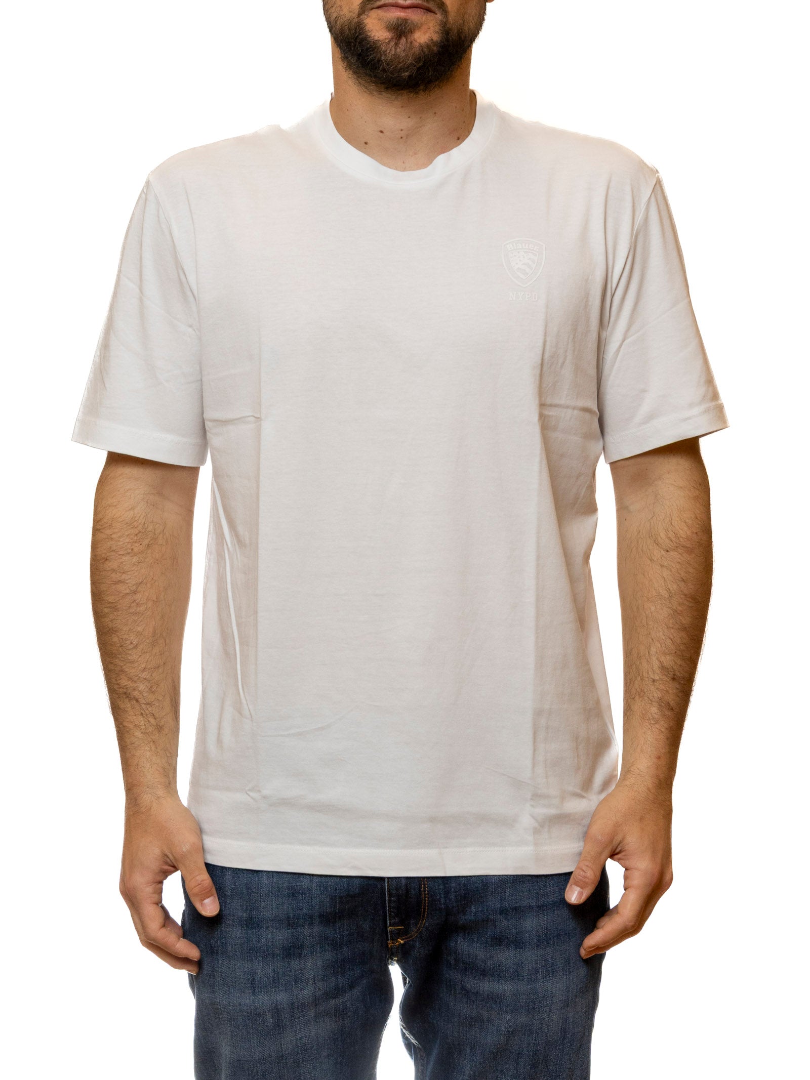 BLAUER t-shirt eutaw bianca H02302 EUTAW-100