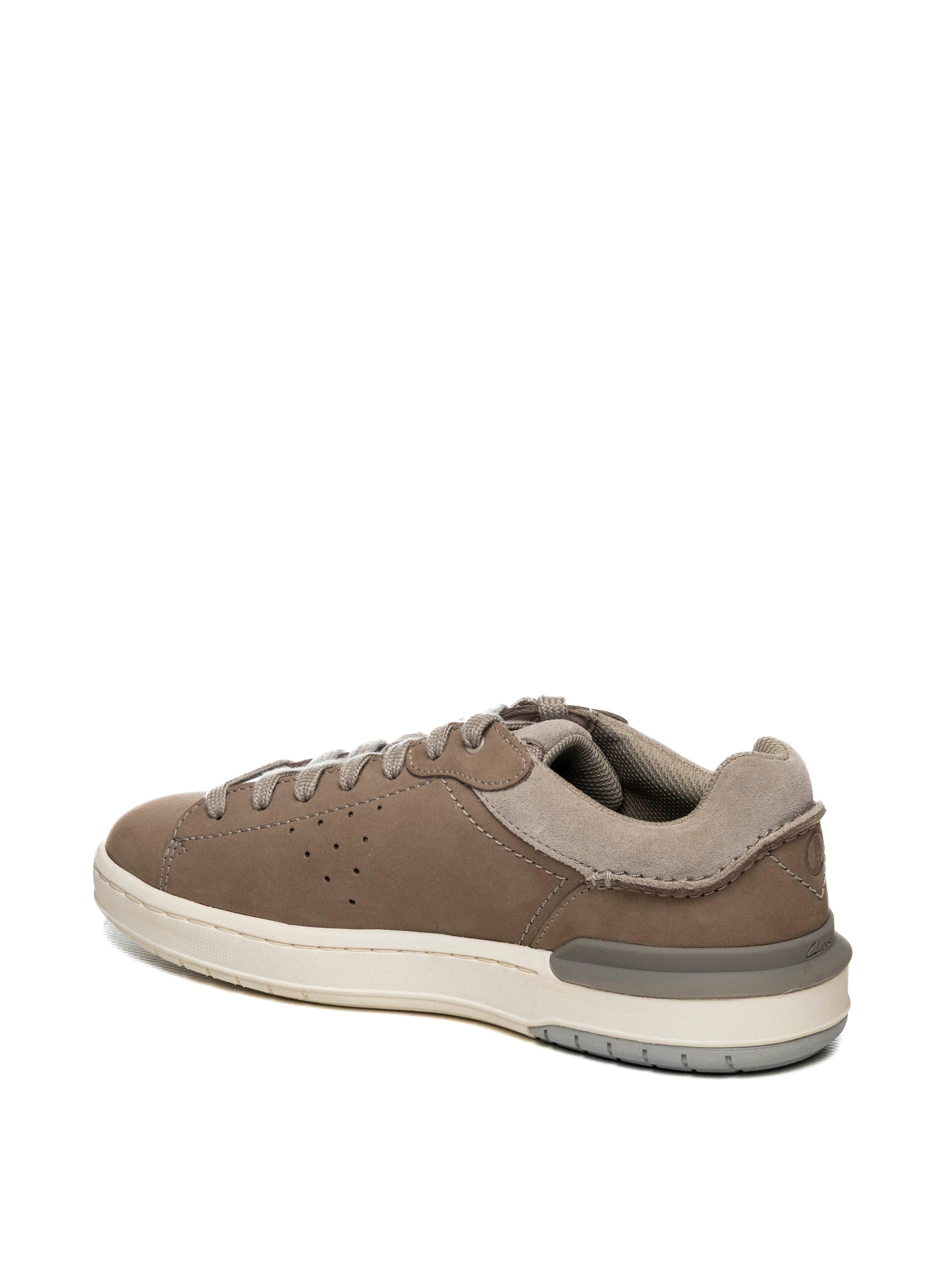 CLARKS ENGLAND Sneaker court lite beige COURTLITE2 RUN NABUK-GREY