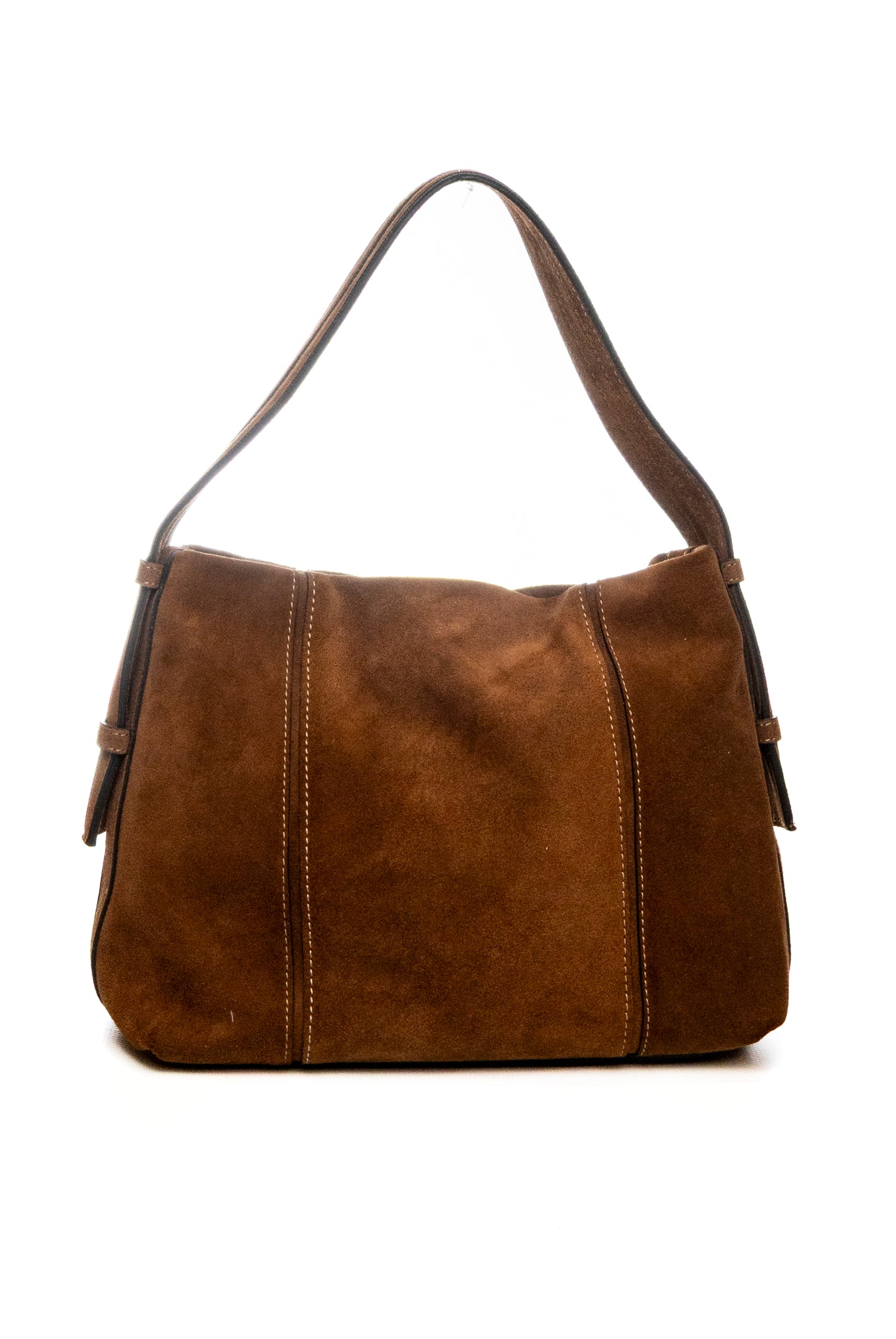 DI LORENZO borsa a spalla alice marrone ALICE CAMOSCIO-CUOIO