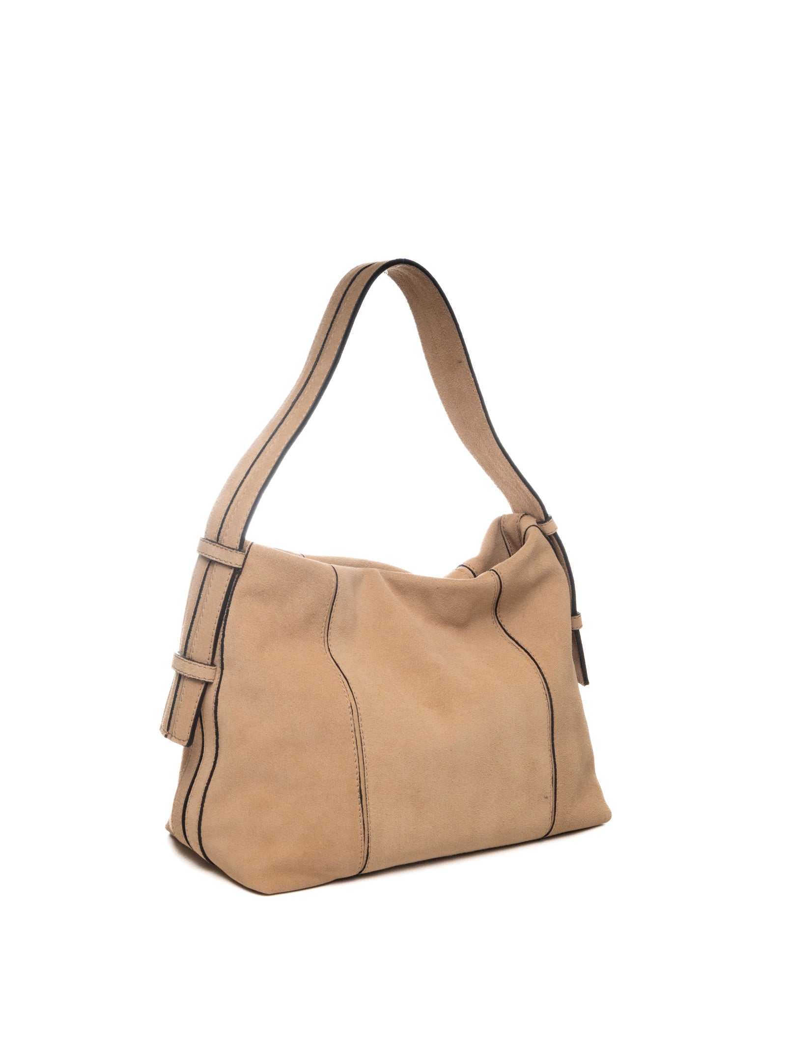 DI LORENZO borsa a spalla alice beige ALICE CAMOSCIO-DESERTO