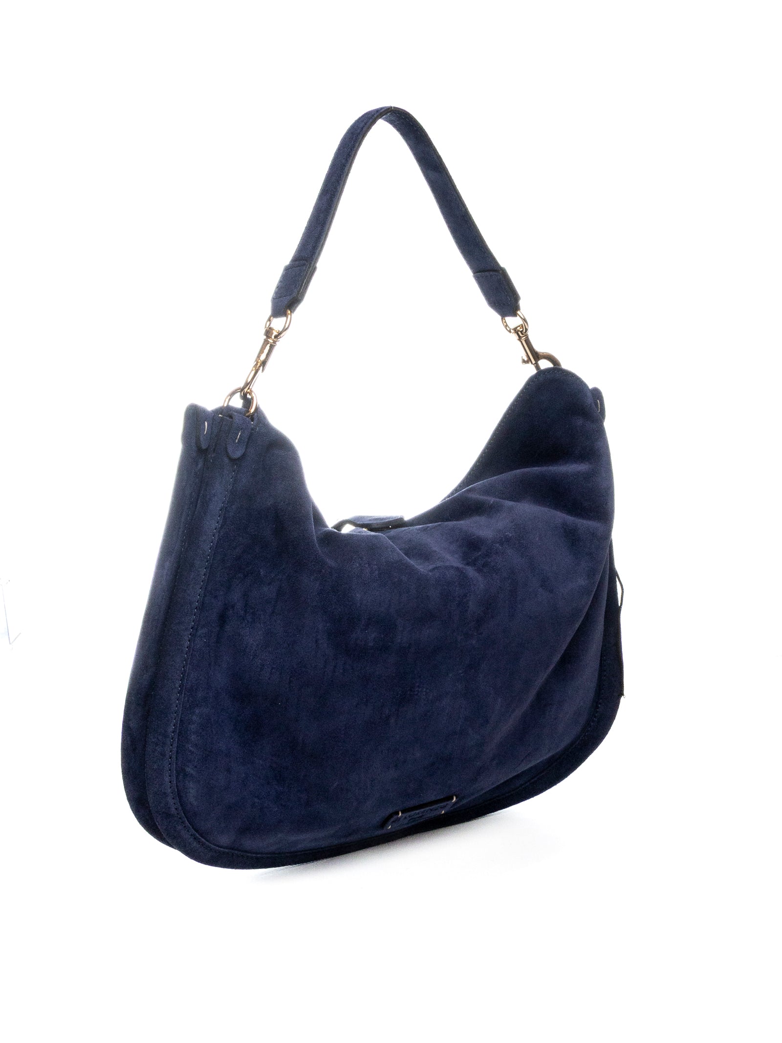 DI LORENZO borsa a spalla lucrezia blu LUCREZIA CAMOSCIO-BLU