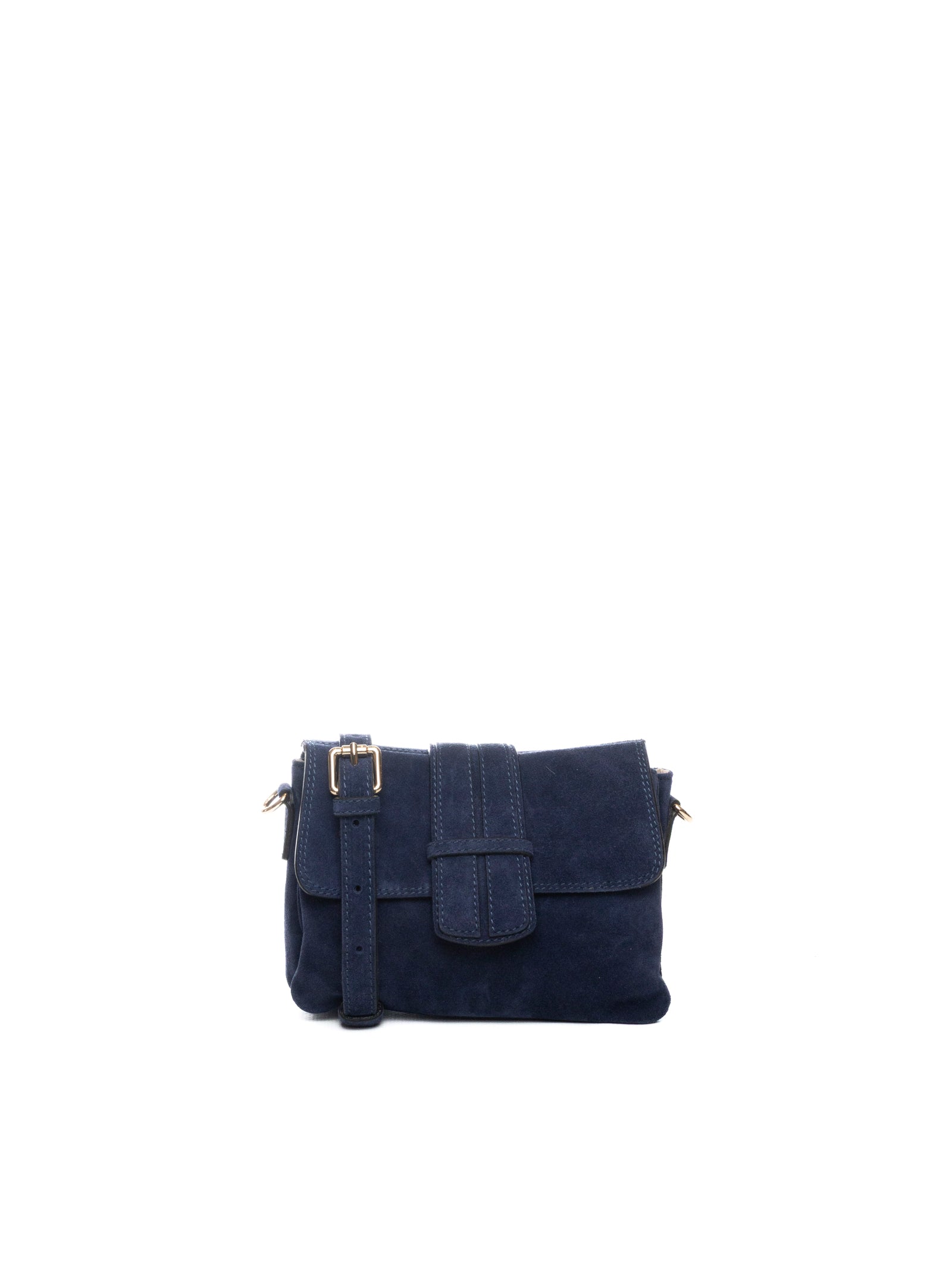 DI LORENZO borsa a spalla sabrina blu SABRINA CAMOSCIO-BLU