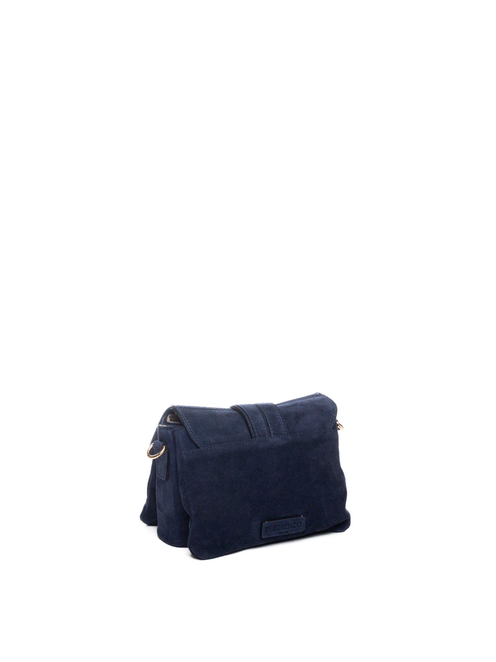 DI LORENZO borsa a spalla sabrina blu SABRINA CAMOSCIO-BLU