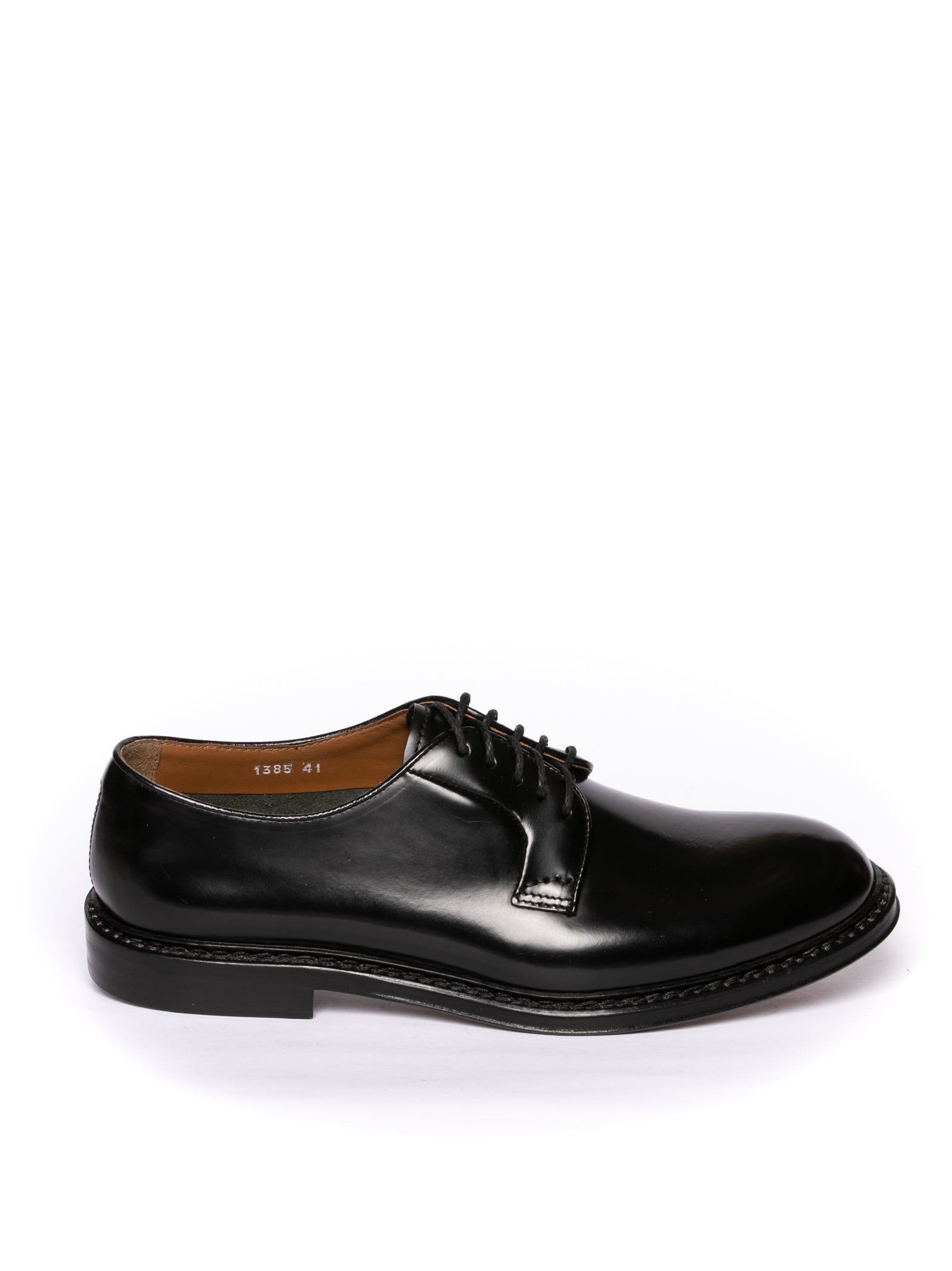 DOUCAL'S Stringata derby spazzolato nero 1385 HORSE-NERO