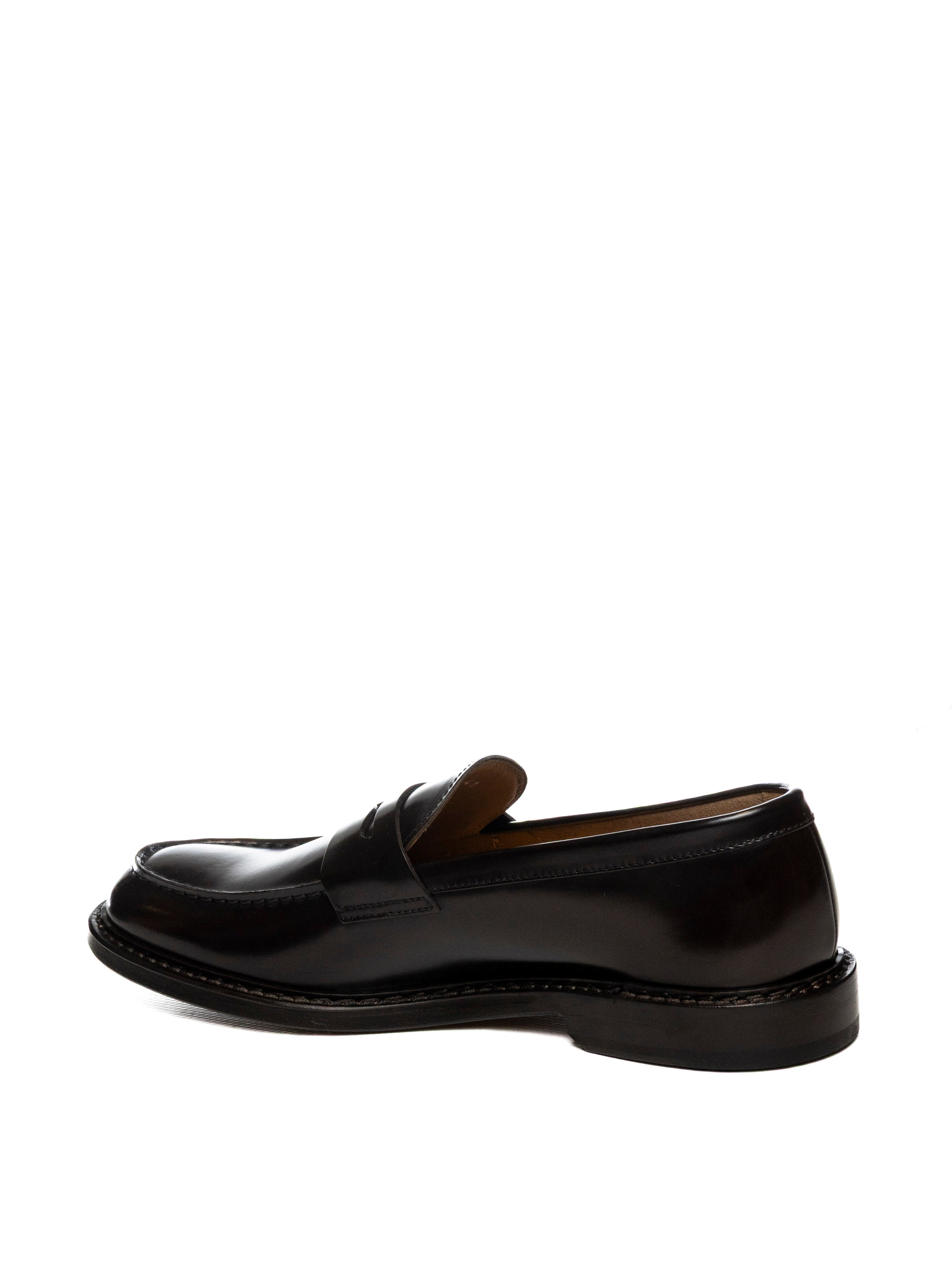 DOUCAL'S Mocassino spazzolato ebano 2405 HORSE-EBANO