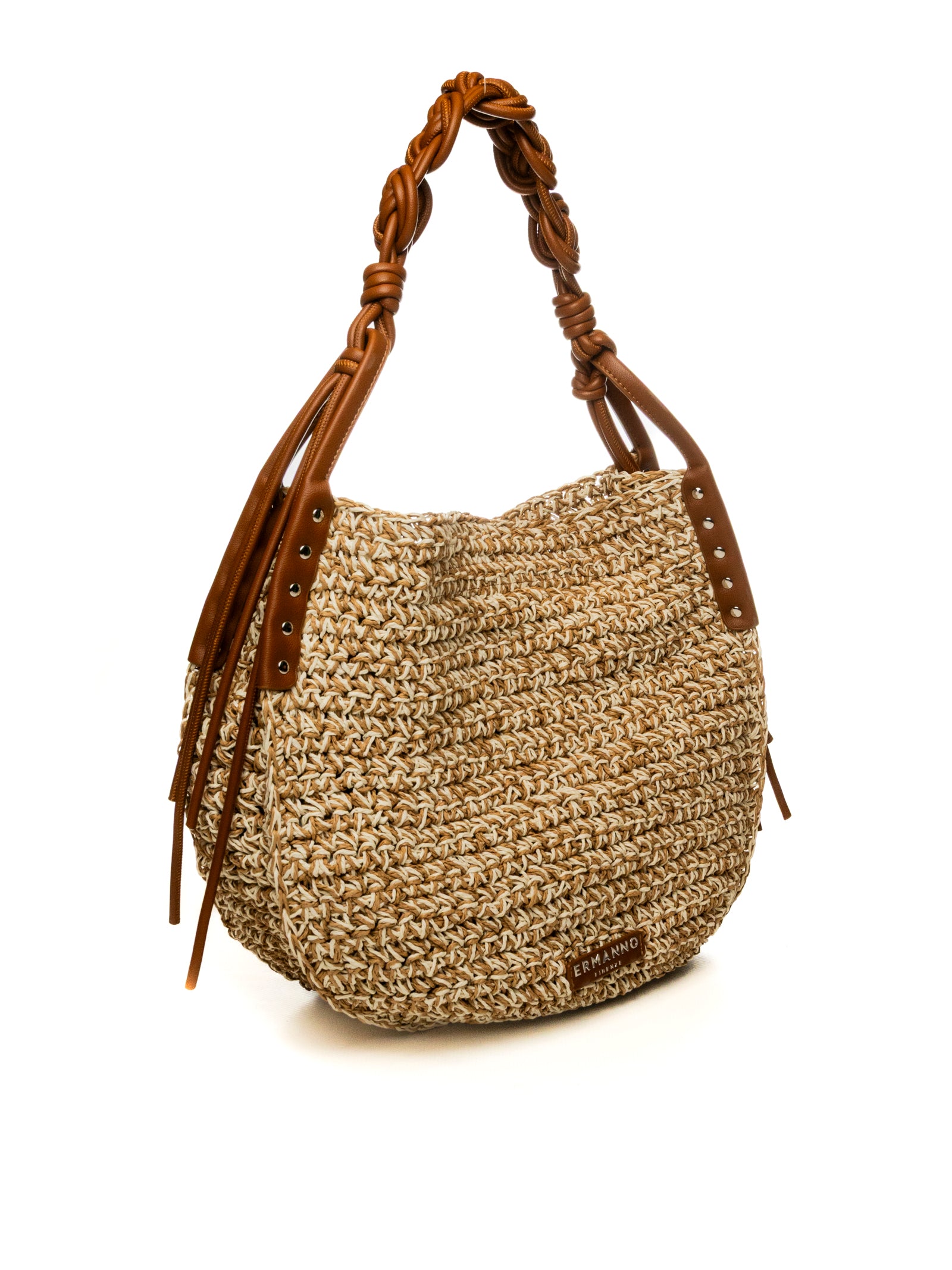 ERMANNO SCERVINO borsa a spalla anika panna/marrone 2083 ANIKA-044