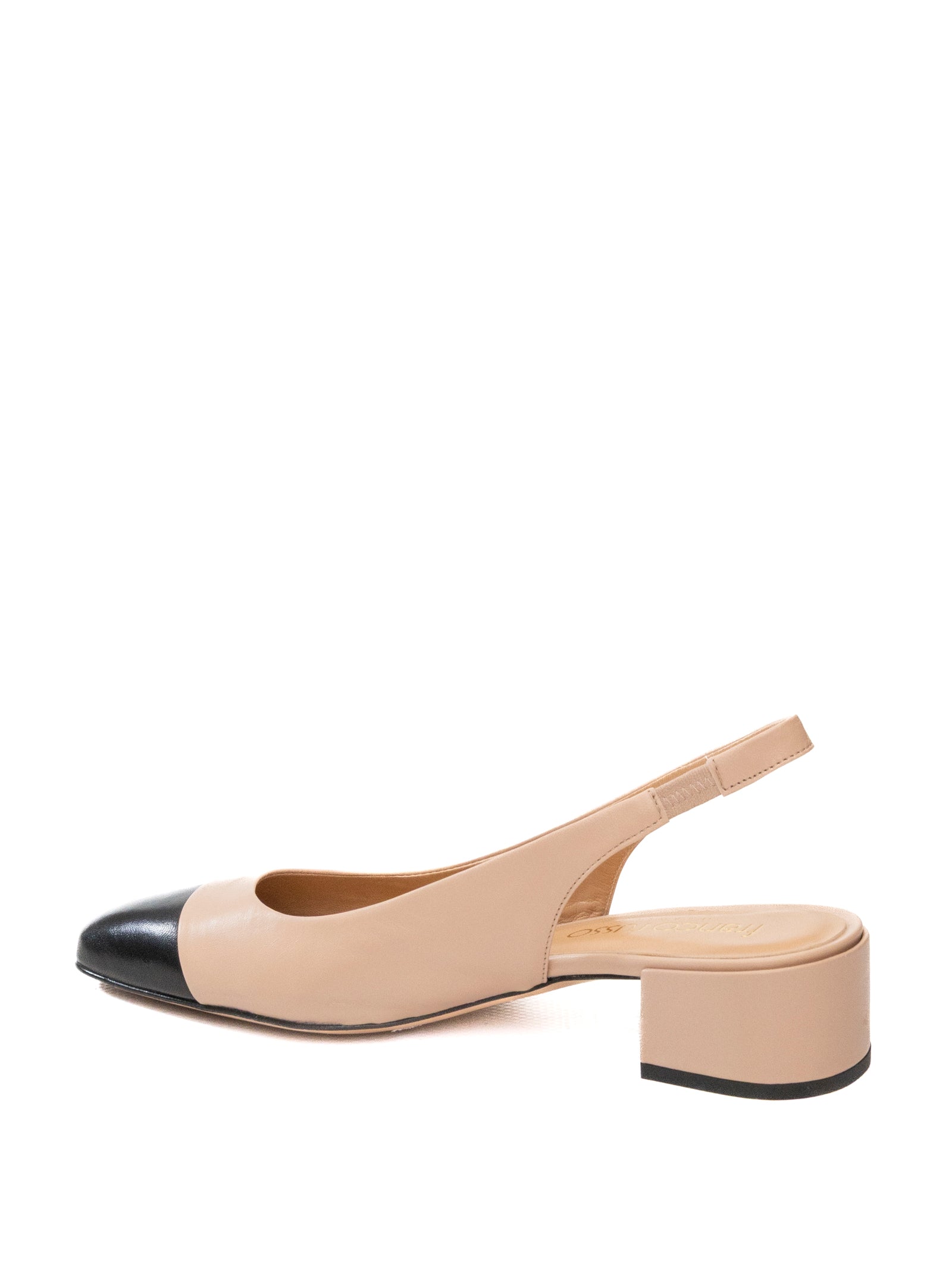 FRANCO RUSSO Chanel nappa nero/nude 1107 NAPPA-NERO/NUDE