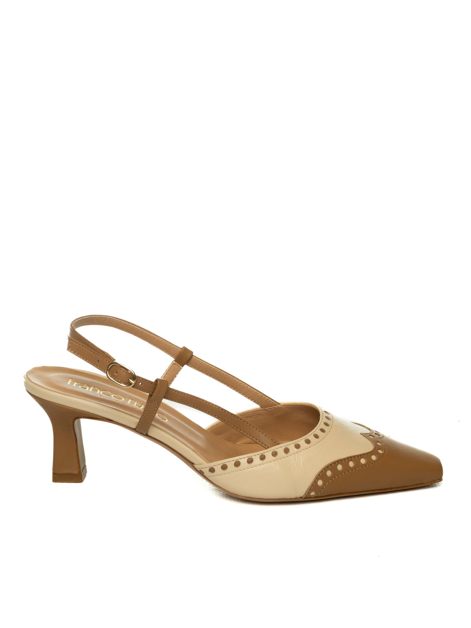 FRANCO RUSSO Chanel pelle camel/avorio R4111 NAPPA-CAMEL/AVORIO