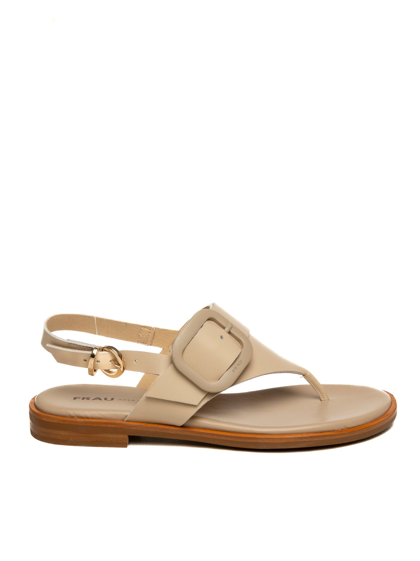 FRAU Sandalo infradito pelle off white 85M5 LONDON OYSTER