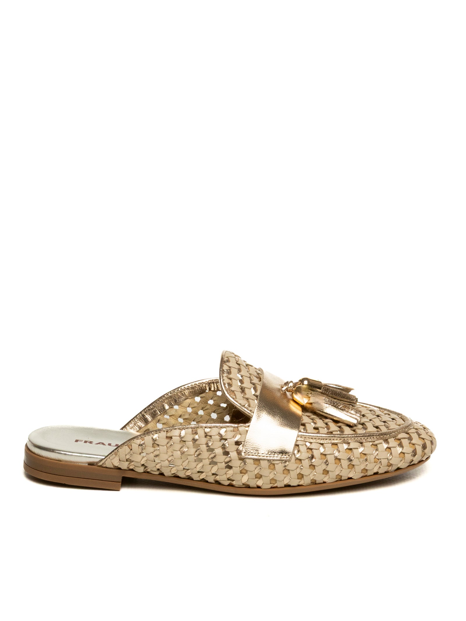 FRAU Sabot intrecciato laminato oro 95K7 SHINE-SHORE