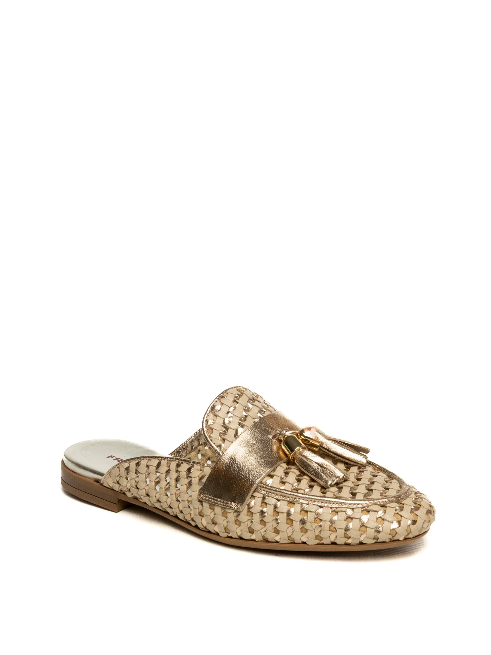 FRAU Sabot intrecciato laminato oro 95K7 SHINE-SHORE