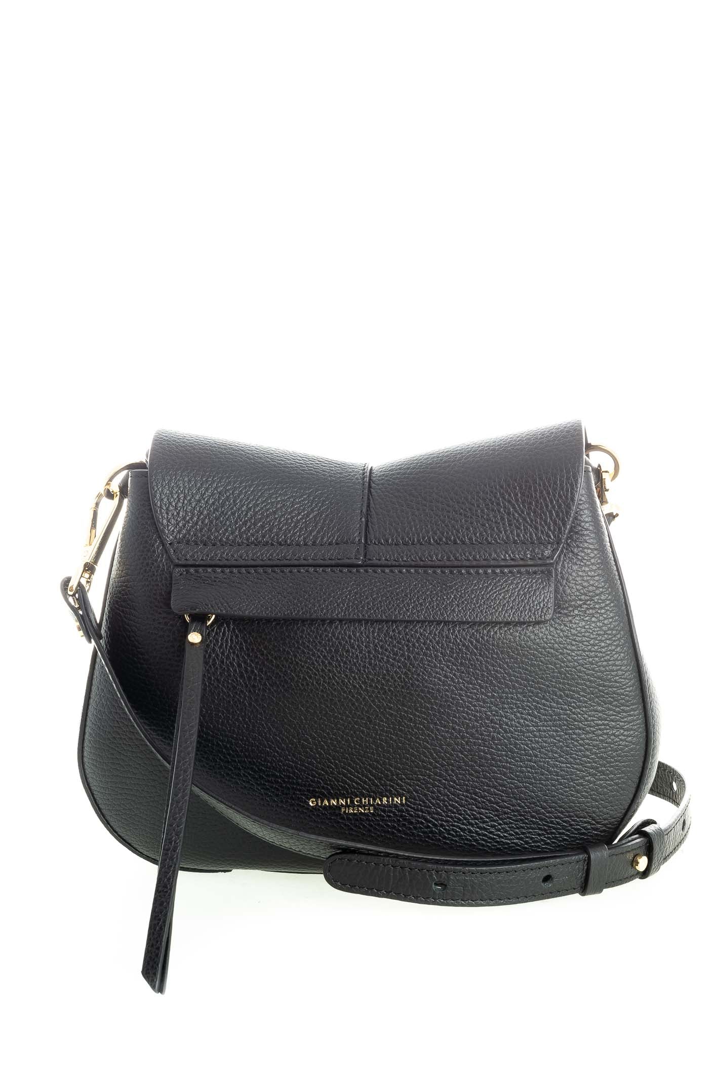 GIANNI CHIARINI borsa a spalla helena round nera 6036 HELENA ROUND-001