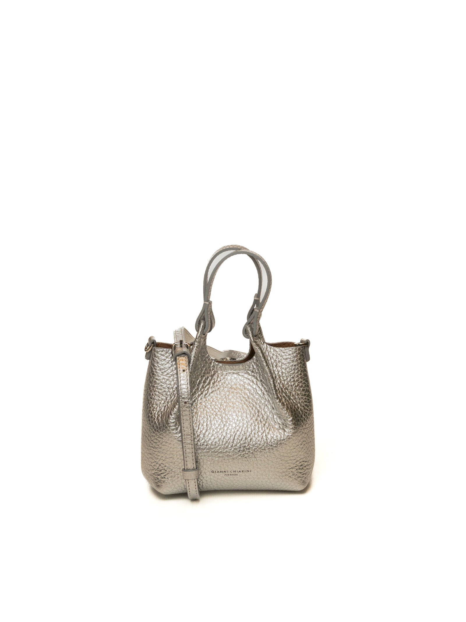 GIANNI CHIARINI borsa a mano dua argento 9718 DUA-14369