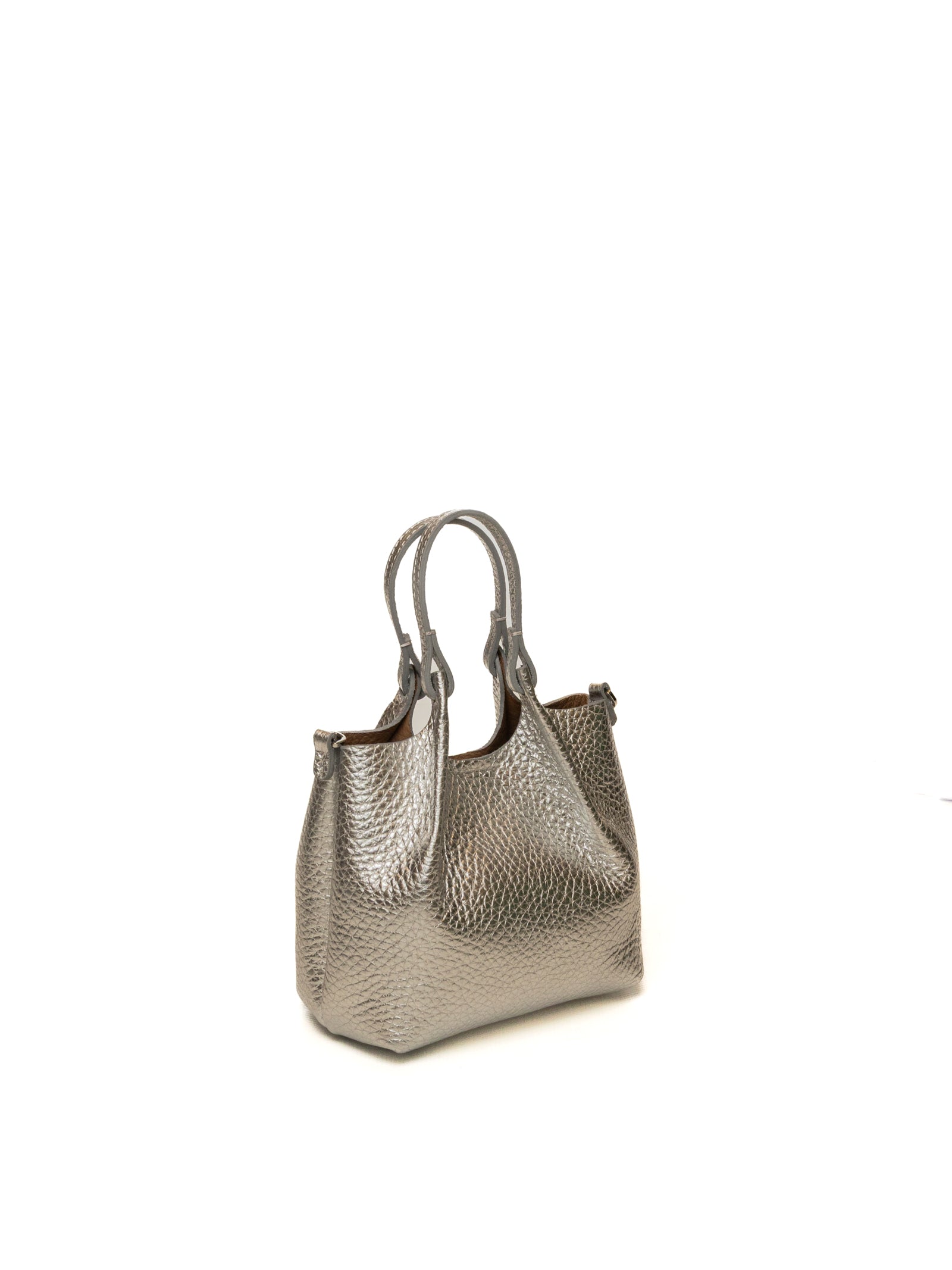 GIANNI CHIARINI borsa a mano dua argento 9718 DUA-14369
