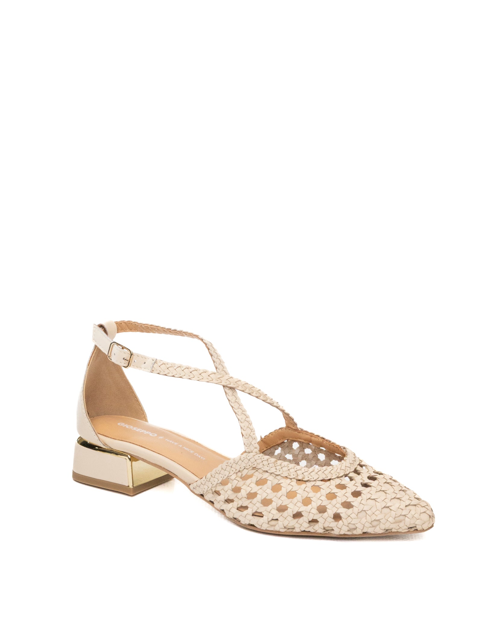 GIOSEPPO Sandalo brillion off white 75560 BRILLION-OFF WHITE