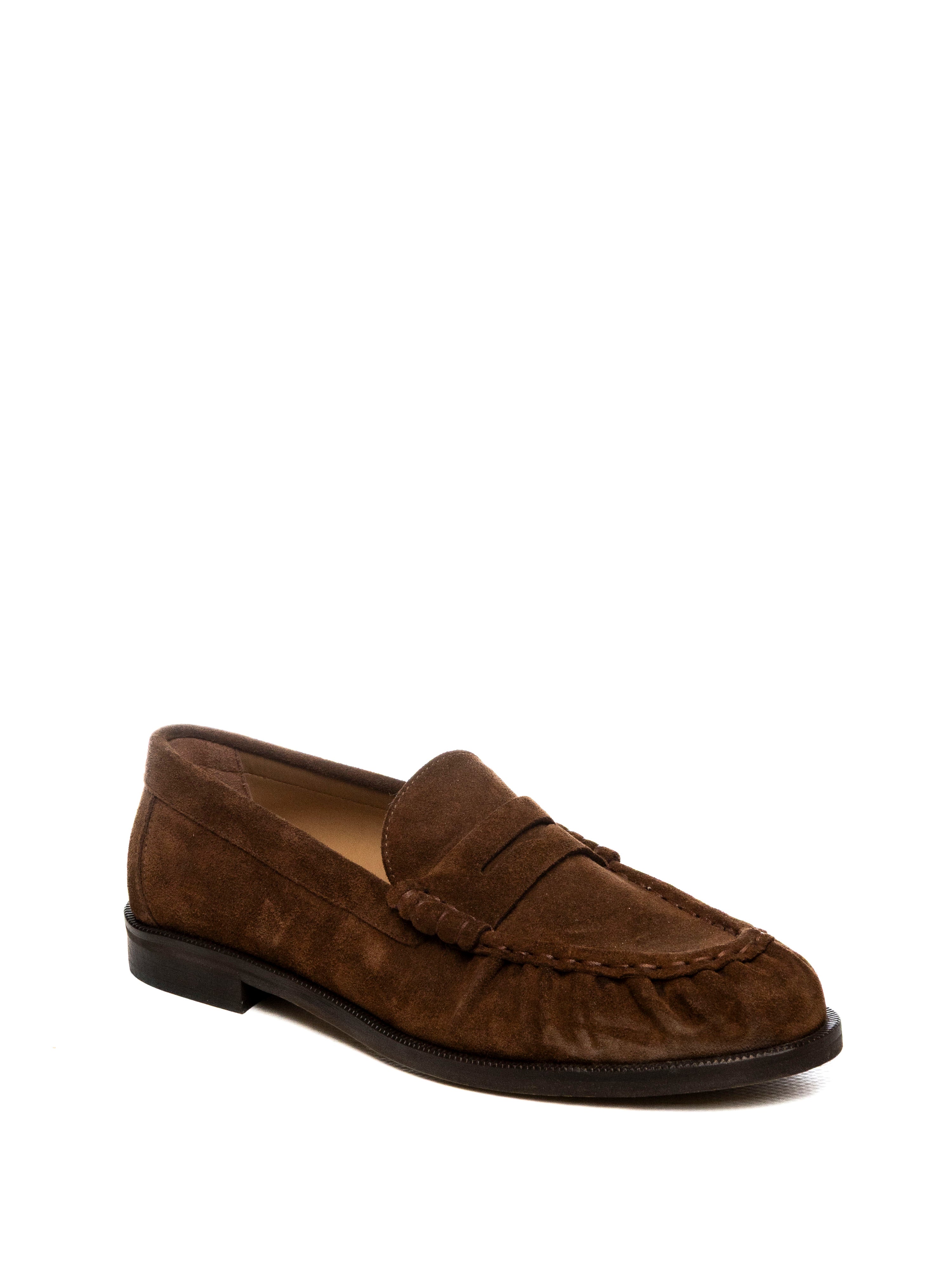 GISEL MOIRE Mocassino camoscio moro MADD CAM-CIOCCOLATO