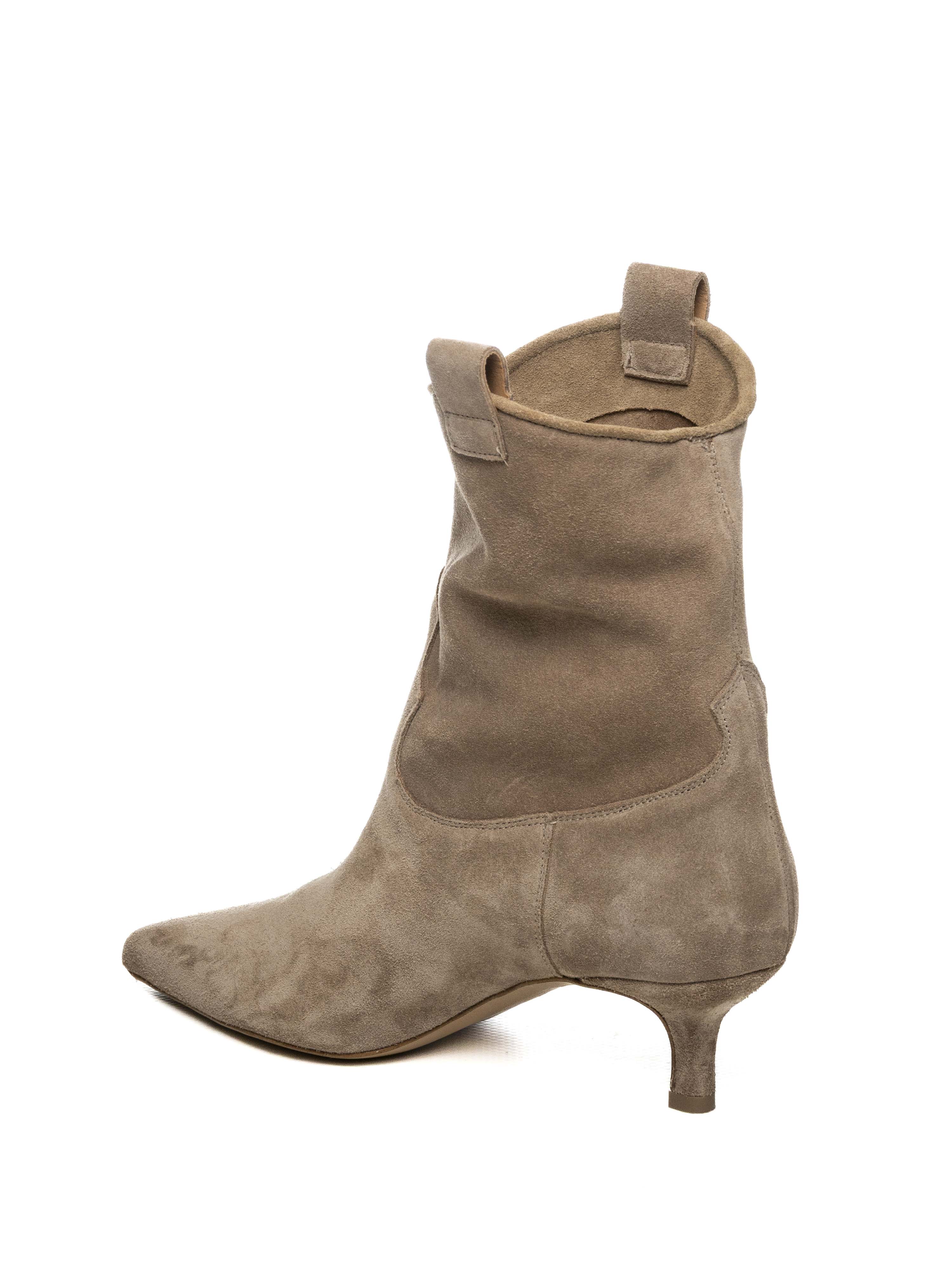 GISEL MOIRE tronchetto camoscio taupe OLY CAM-TAUPE