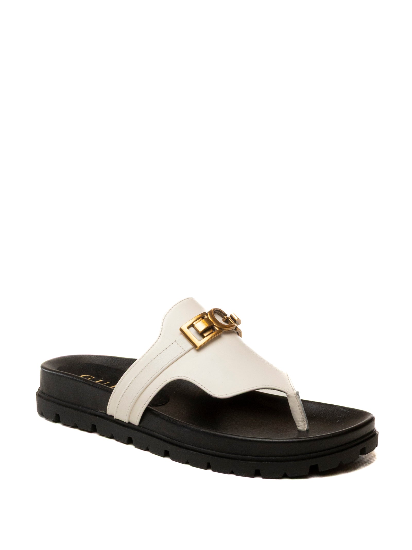 GUESS Sandalo farron bianco FLJFRR LEA03 FARRON-WHT