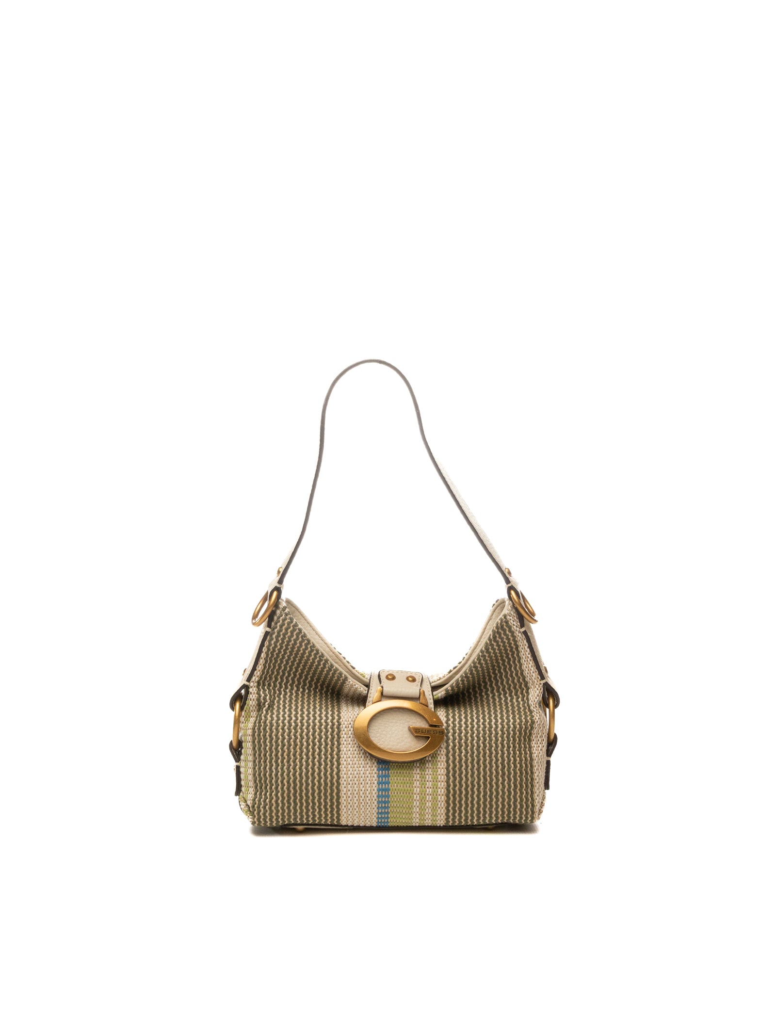 GUESS borsa a spalla camden verde multi HWAB9308720 CAMDEN-OLIVE