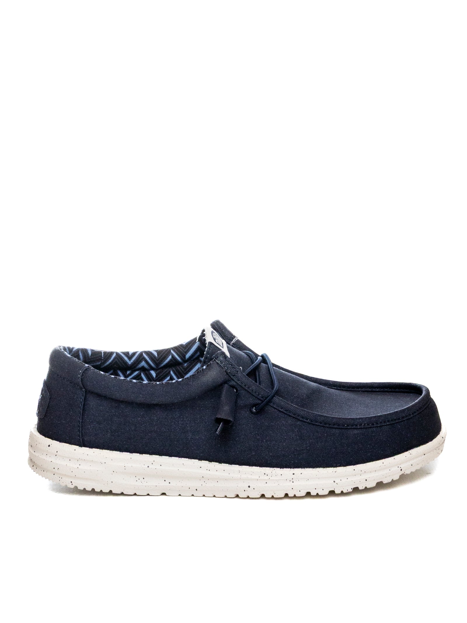 HEY DUDE Slip on wally stretch canvas blu 40700 WALLY STRETCH CANVAS-410