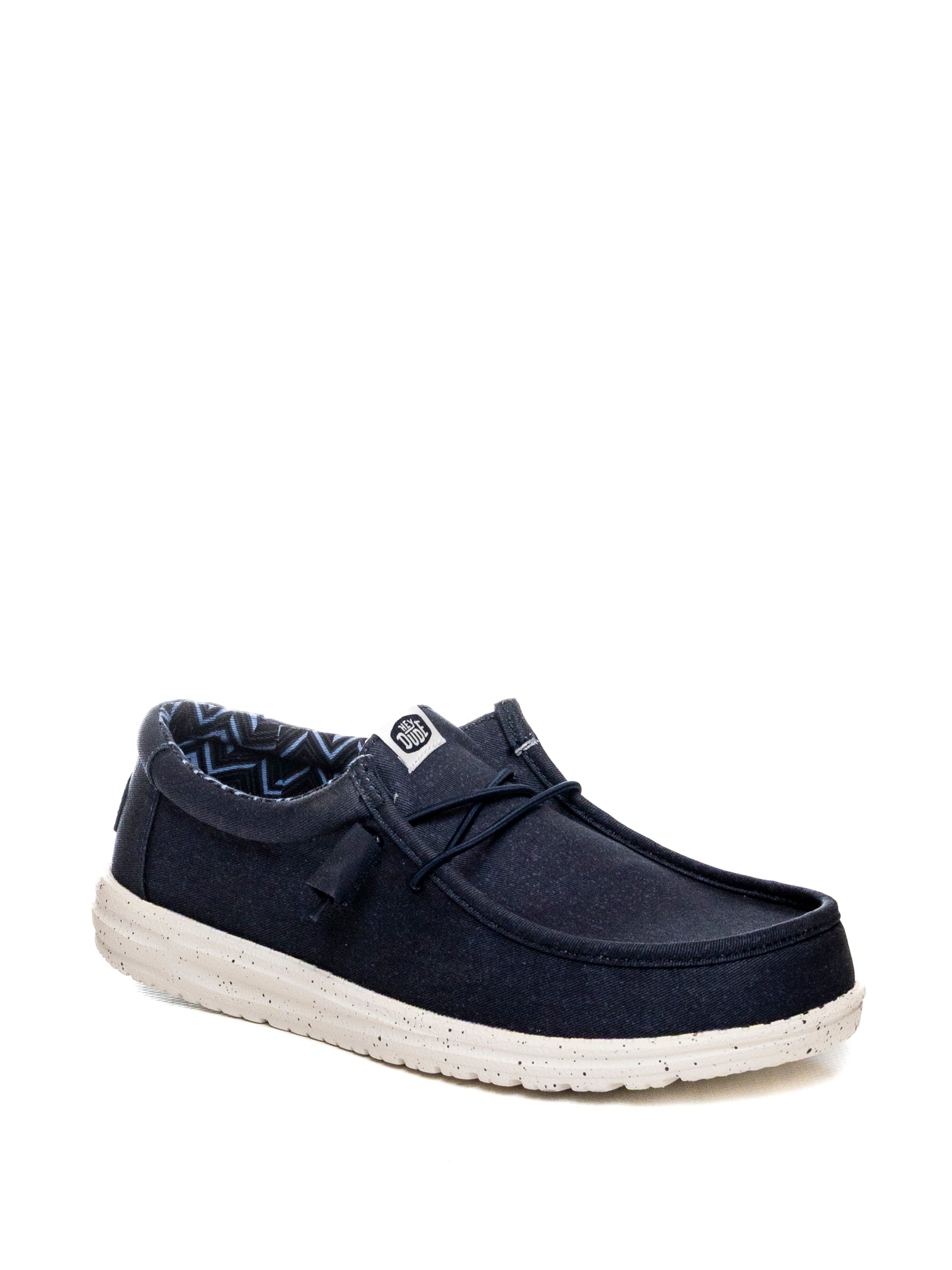 HEY DUDE Slip on wally stretch canvas blu 40700 WALLY STRETCH CANVAS-410