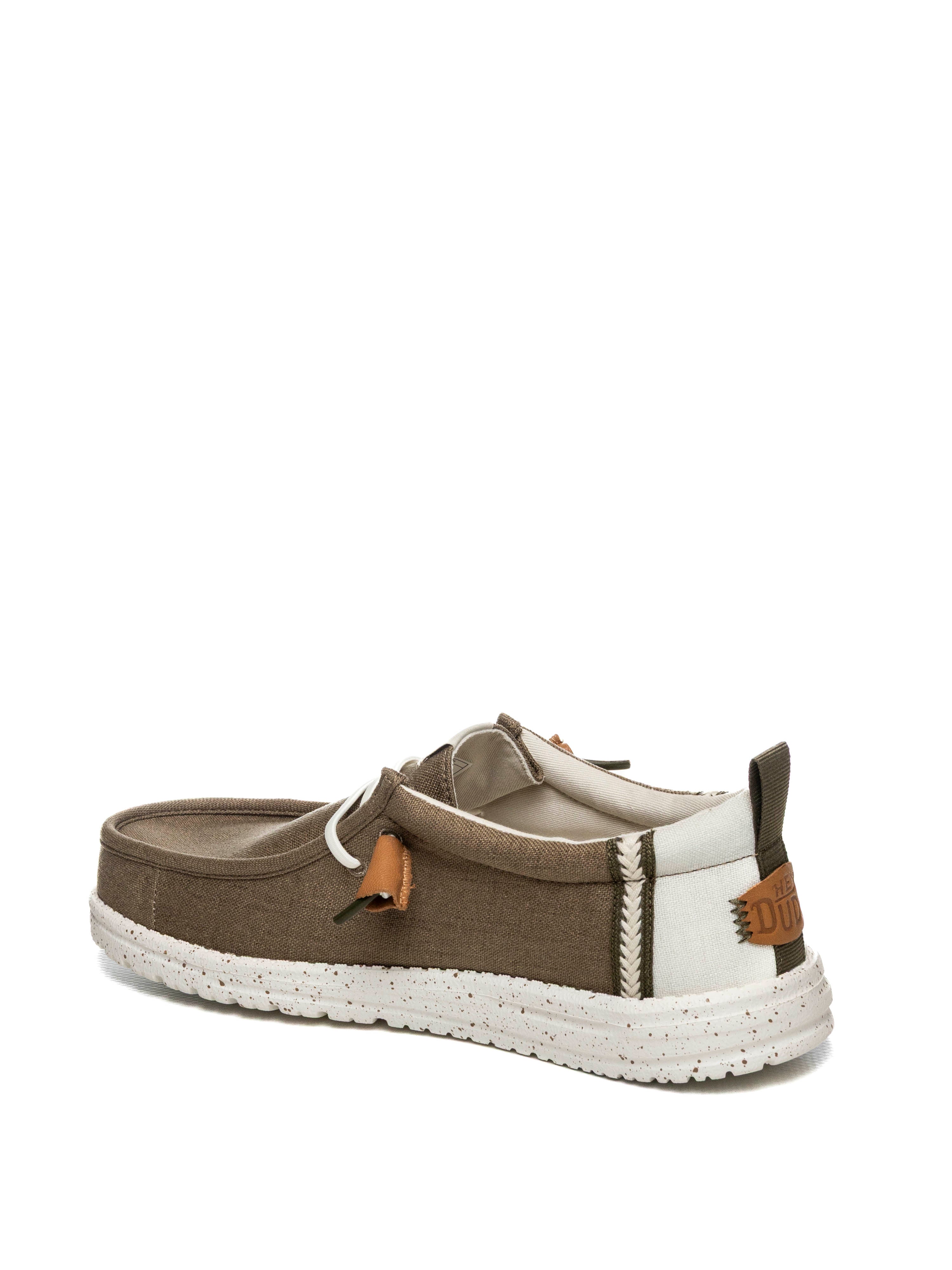 HEY DUDE slipon wally linen beige 43086 WALLY LINEN-2KR