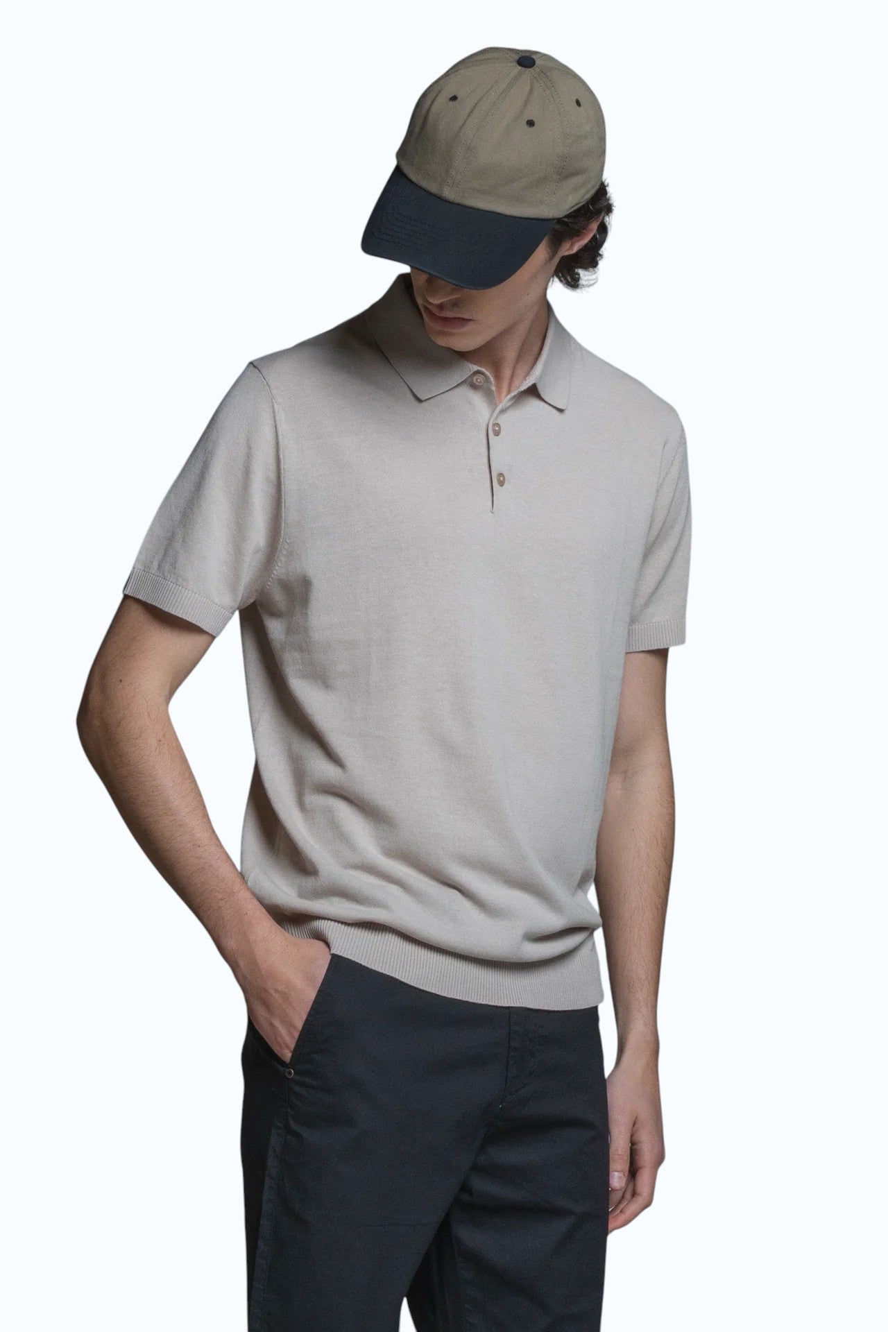 IMPURE polo cotone ecru JOYCE COTONE-C56