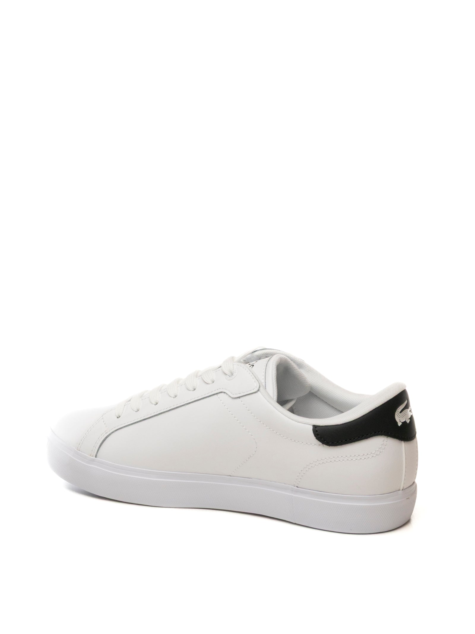 LACOSTE Sneaker power court bianco/verde E03342 POWER COURT-1R5