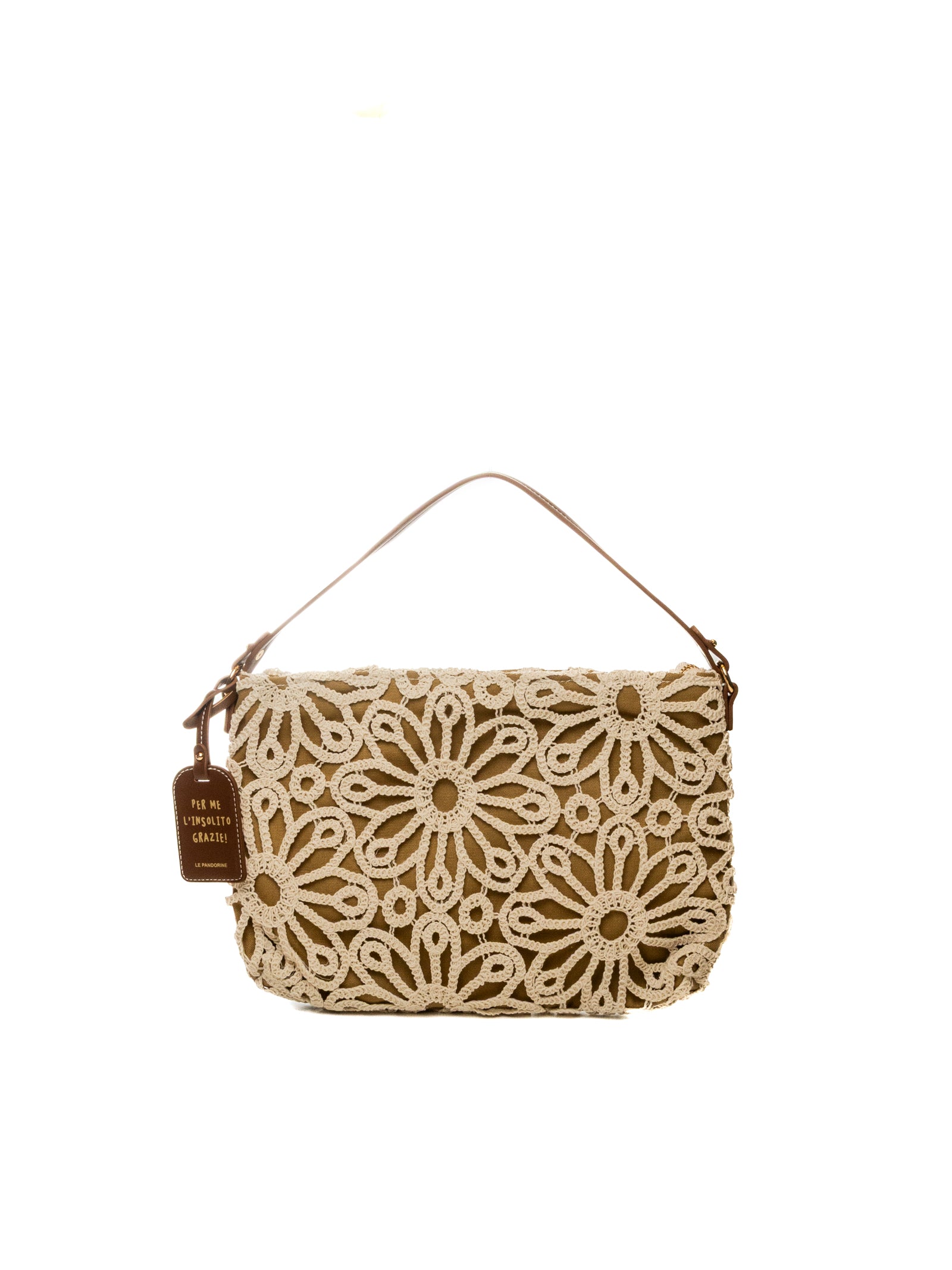LE PANDORINE borsa a spalla gisele ecru PS2619B41 GISELE-C15