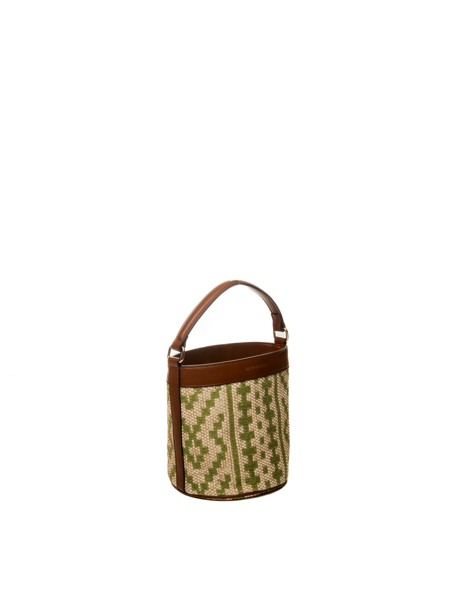LE PANDORINE borsa a mano giulia verde/marrone PS2620B28 GIULIA-C40