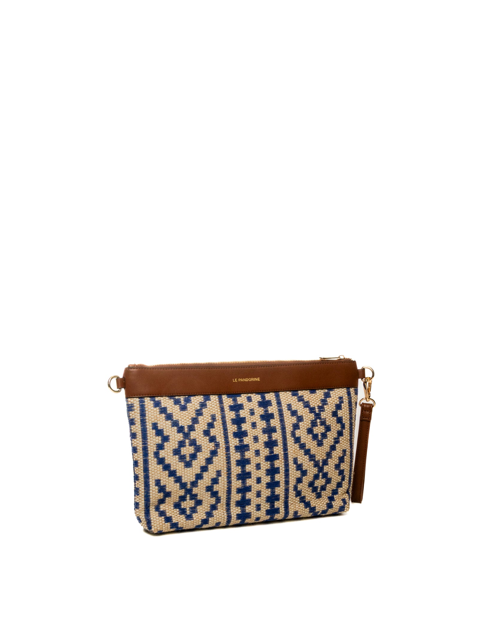 LE PANDORINE borsa a mano giulia blu/marrone PS2620B29 GIULIA-C39