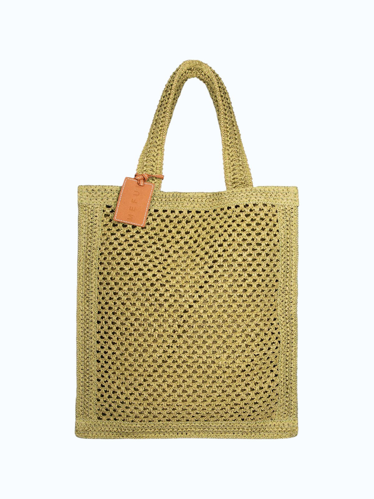 ME FUI Borsa rafia verde SW0050GN RAFIA-GREEN