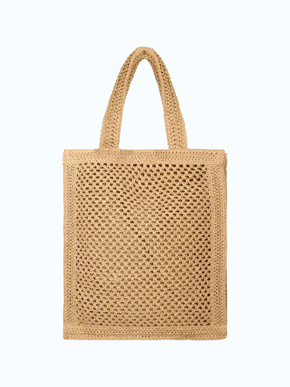 ME FUI Borsa rafia beige SW0050LB RAFIA-L.BROWN