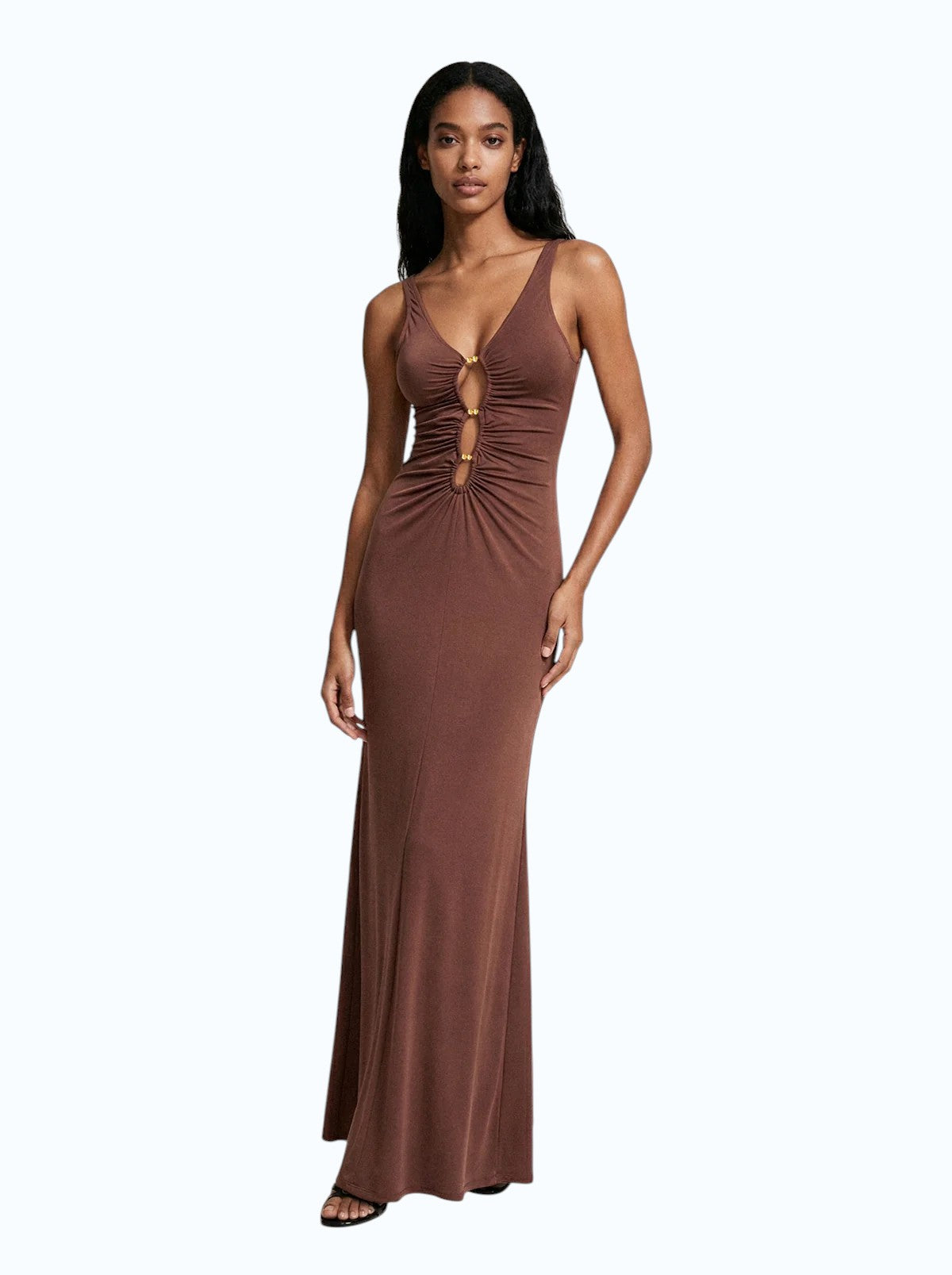 ME FUI copricostume marrone SW0329BN VEST.L-BROWN